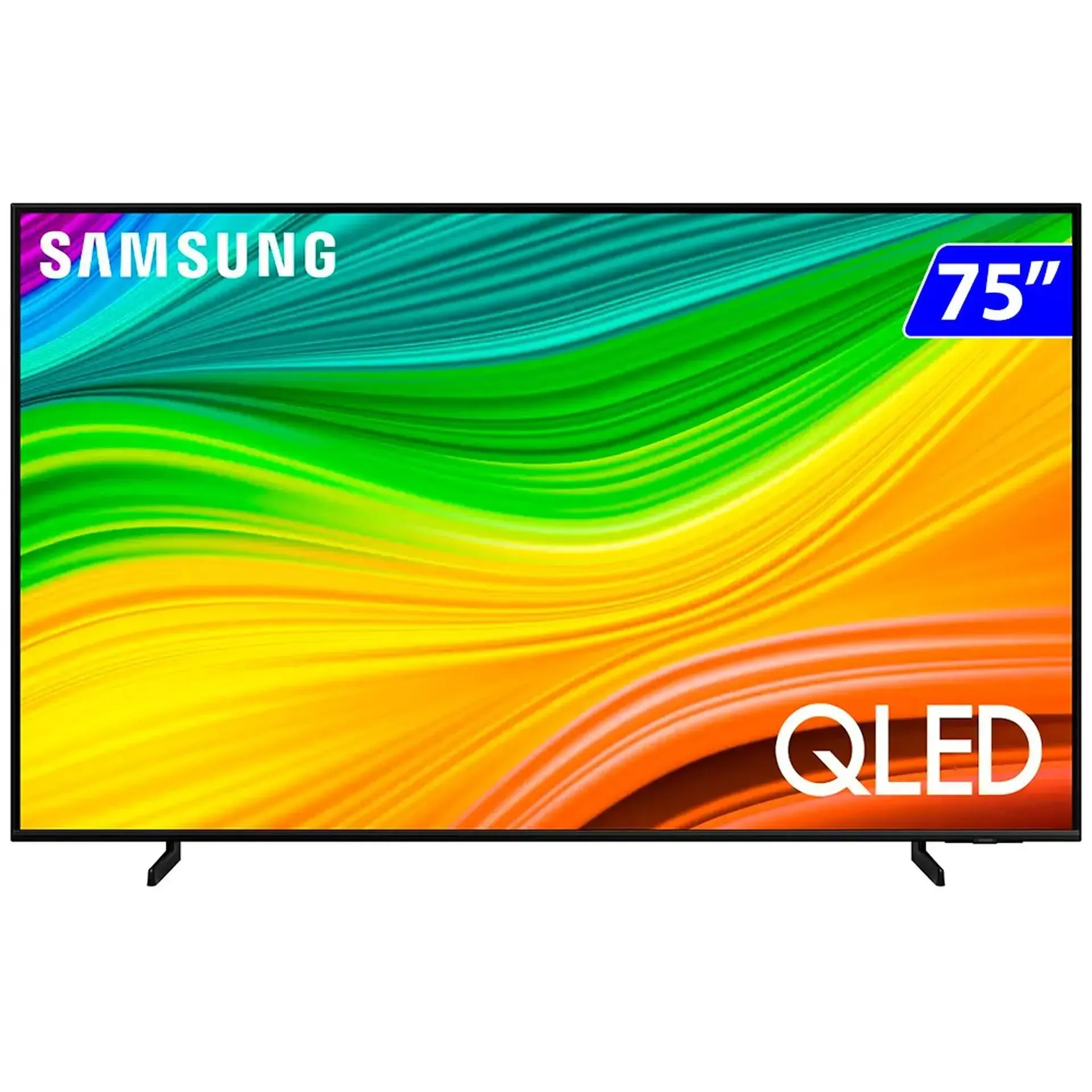 Smart TV Samsung QLED 75" 4K Wi-Fi Tizen IA Big TV 75Q60D