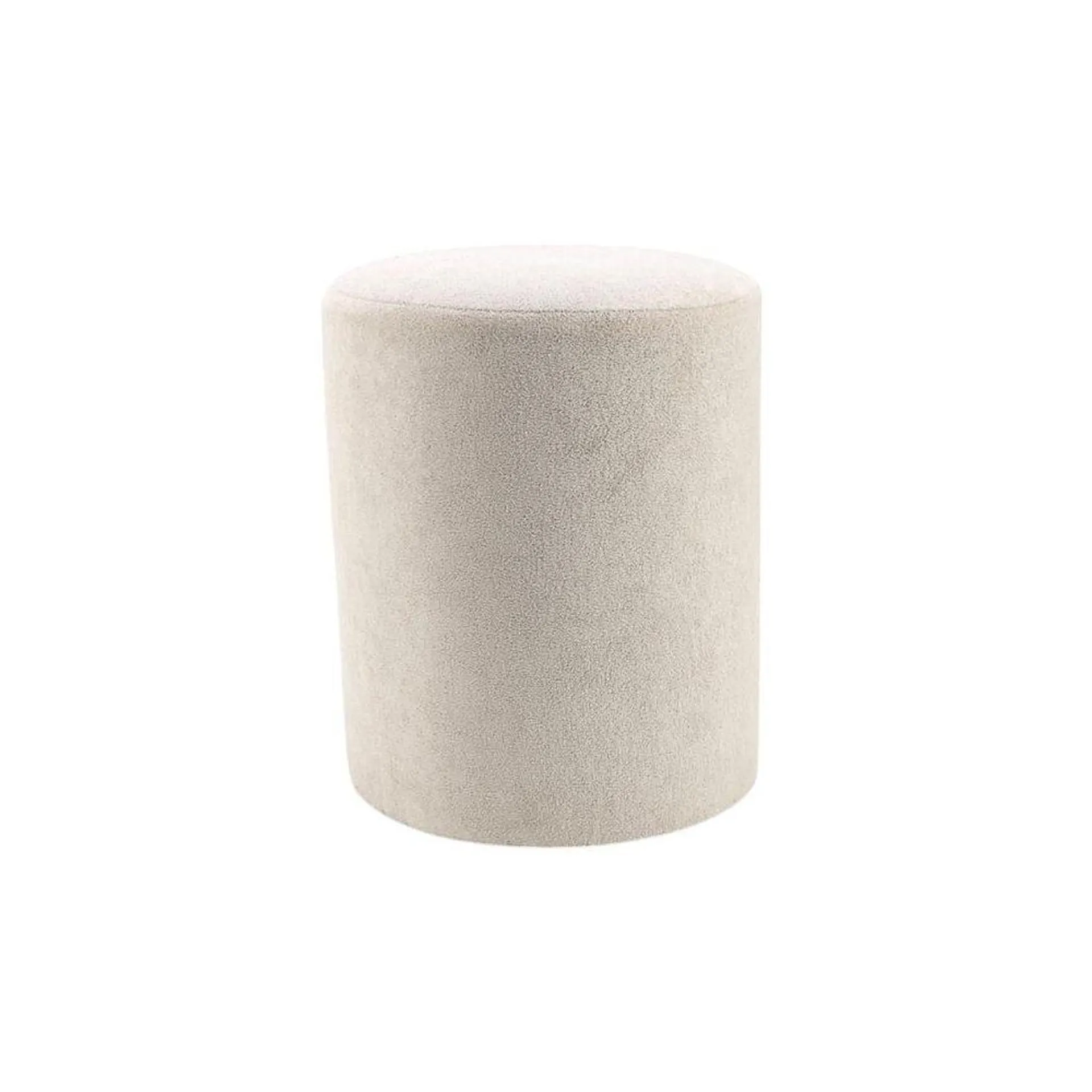 Puff Redondo Tecido Boucle Havan Casa - Natural