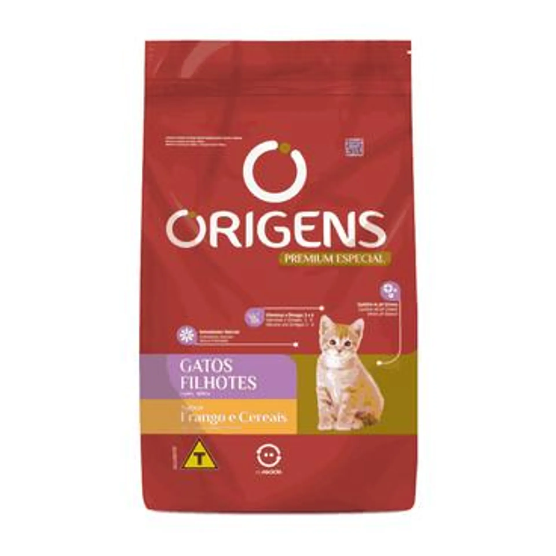 Ração Origens Gatos Filhotes Frango e Cereais 1kg