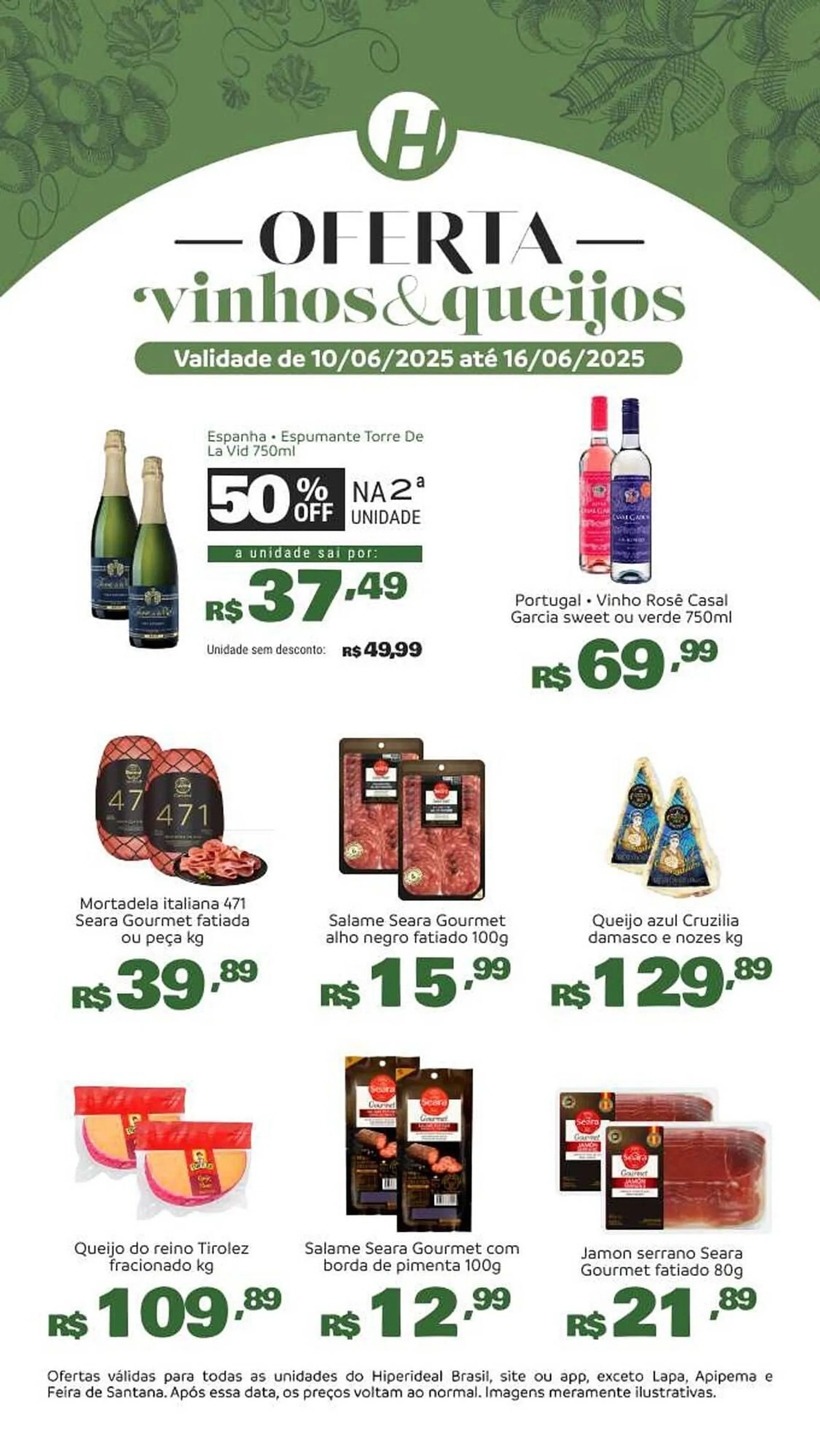 Encarte de Catálogo Hiperideal Supermercados 10 de junho até 16 de junho 2025 - Pagina 3