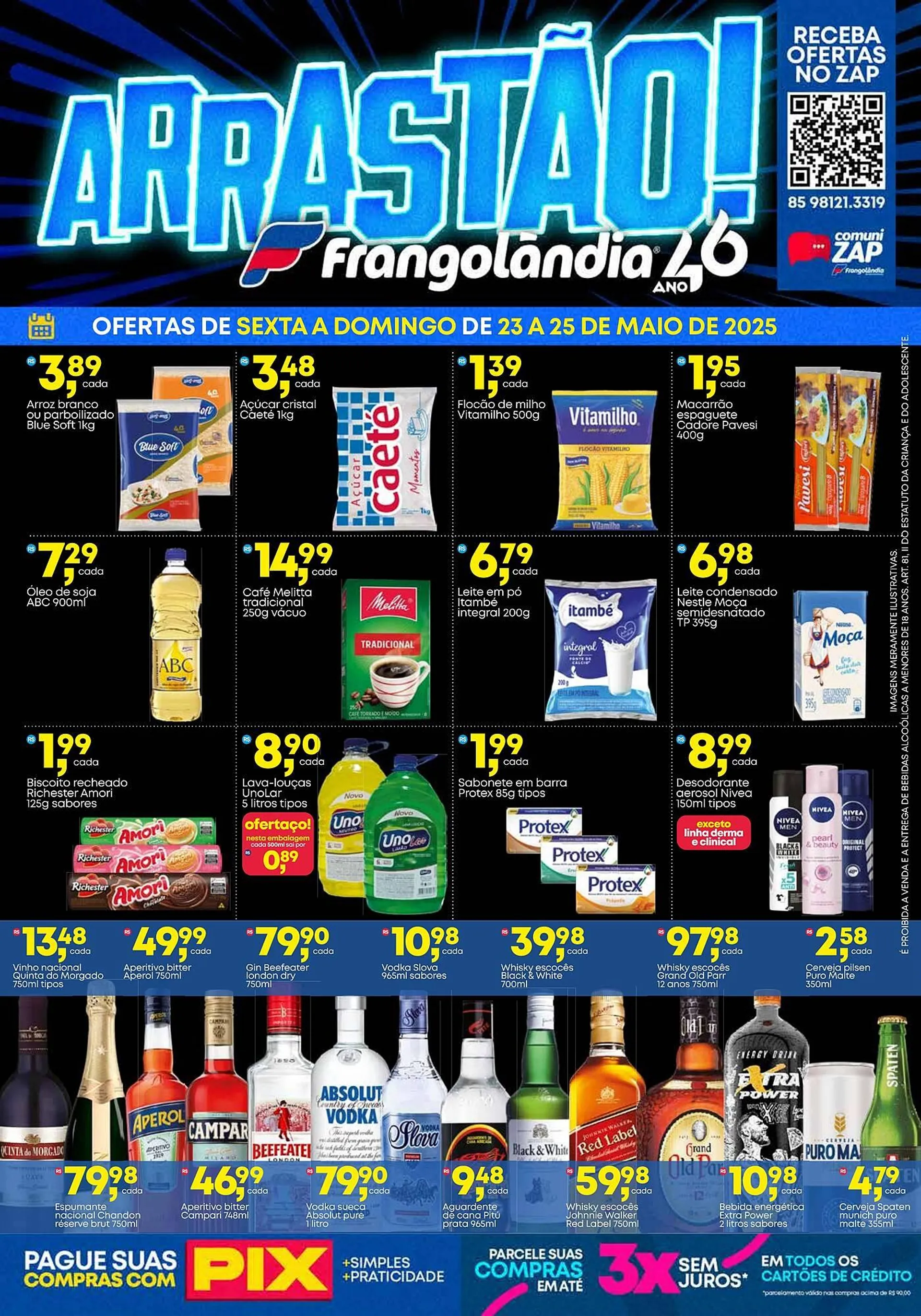 Encarte de Ofertas Frangolândia 22 de maio até 25 de maio 2025 - Pagina 1