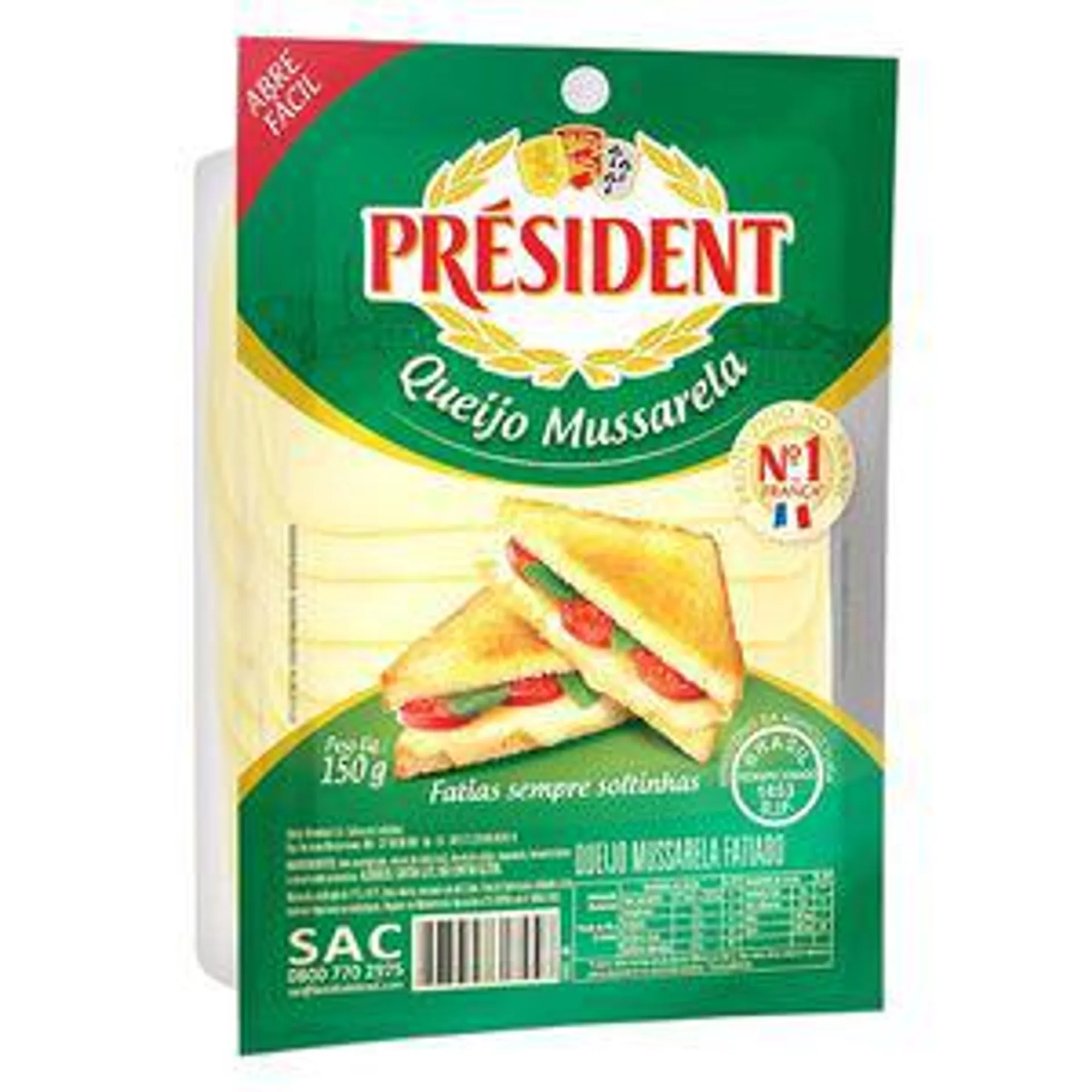 Queijo Mussarela President 150g