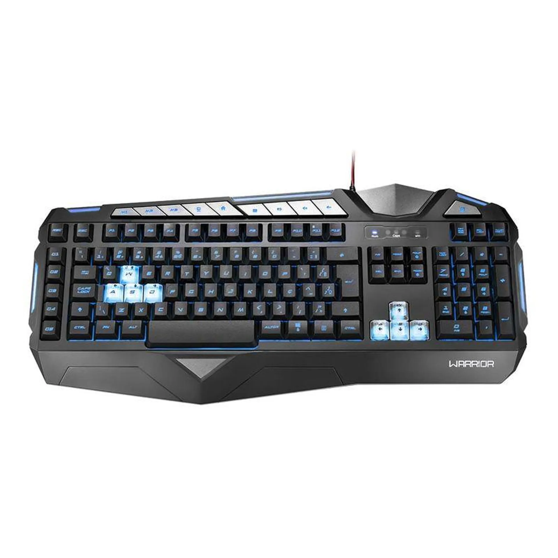 Teclado Gamer Warrior Morani com Teclas Macro LED - TC209