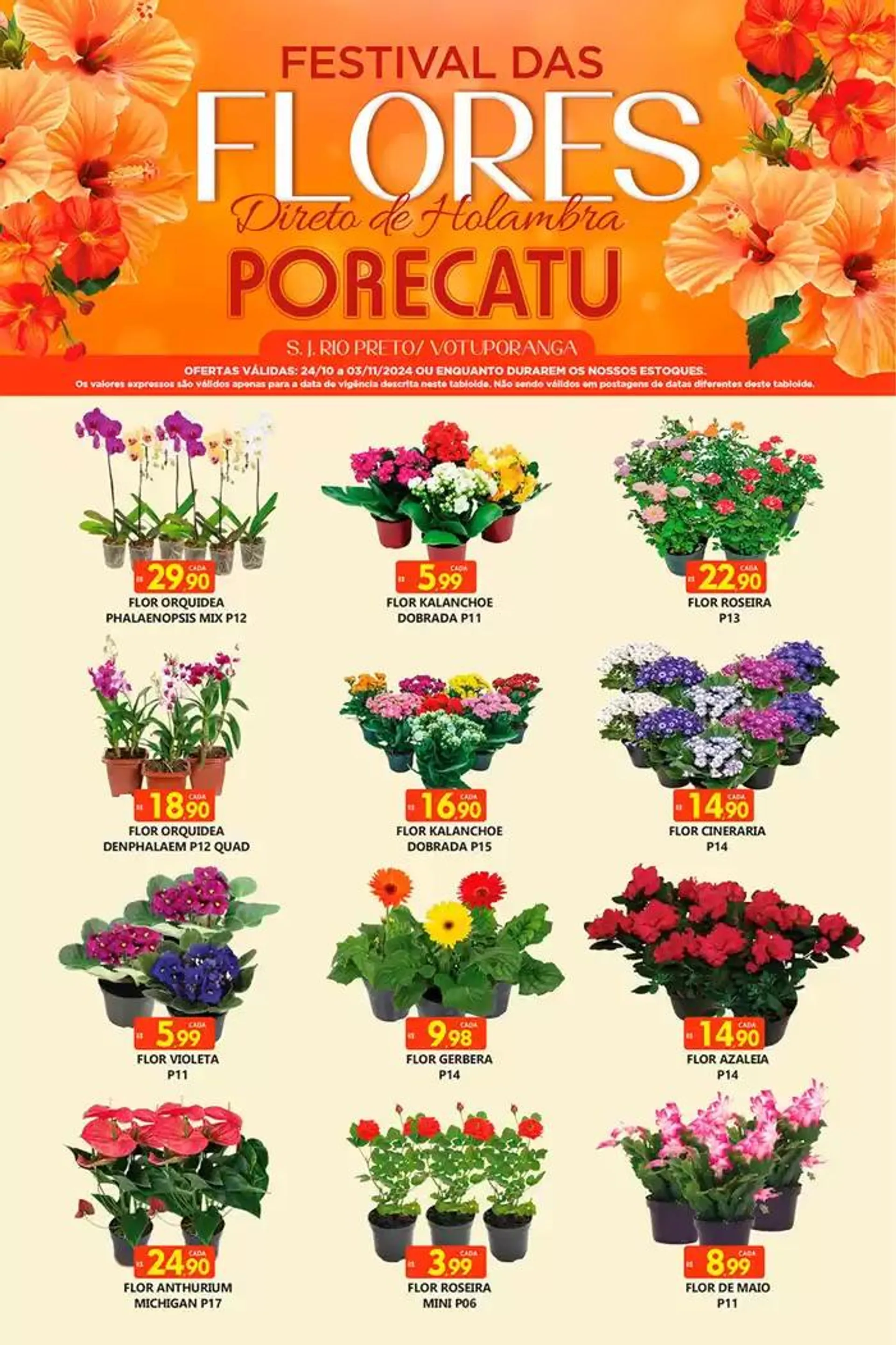 Encarte de Ofertas Supermercado Porecatu 24 de outubro até 3 de novembro 2024 - Pagina 1