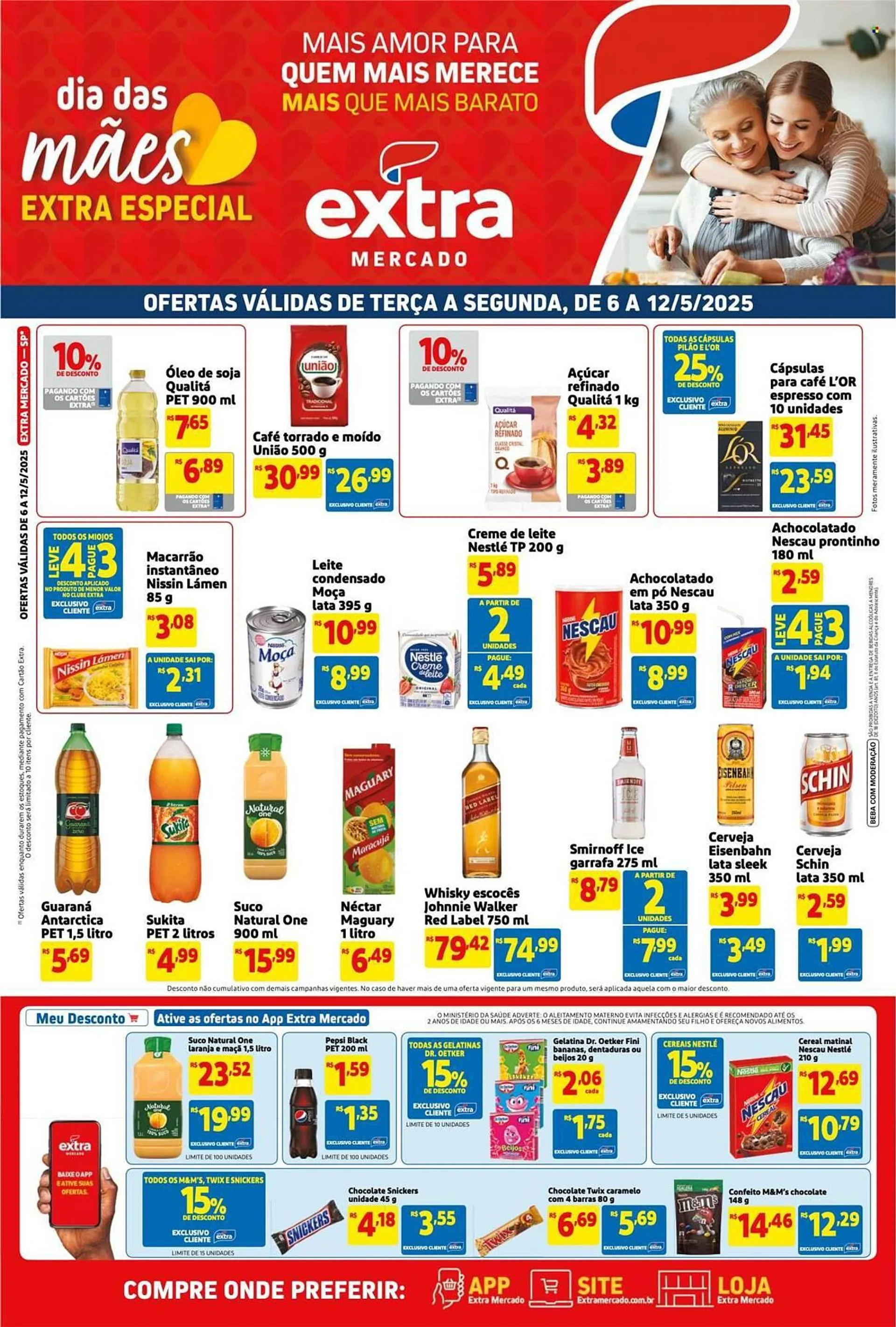 Encarte de Catálogo Mercado Extra 6 de maio até 12 de maio 2025 - Pagina 1