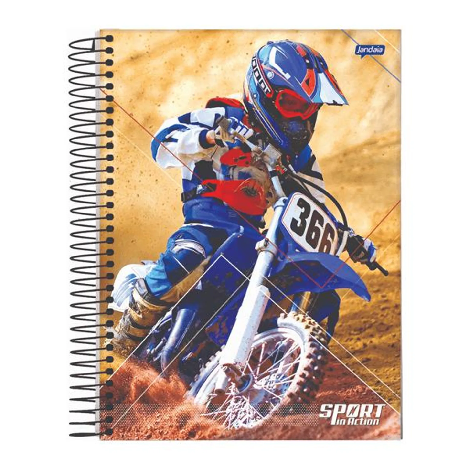 Caderno Capa Dura 80 Folhas Sport - Jandaia