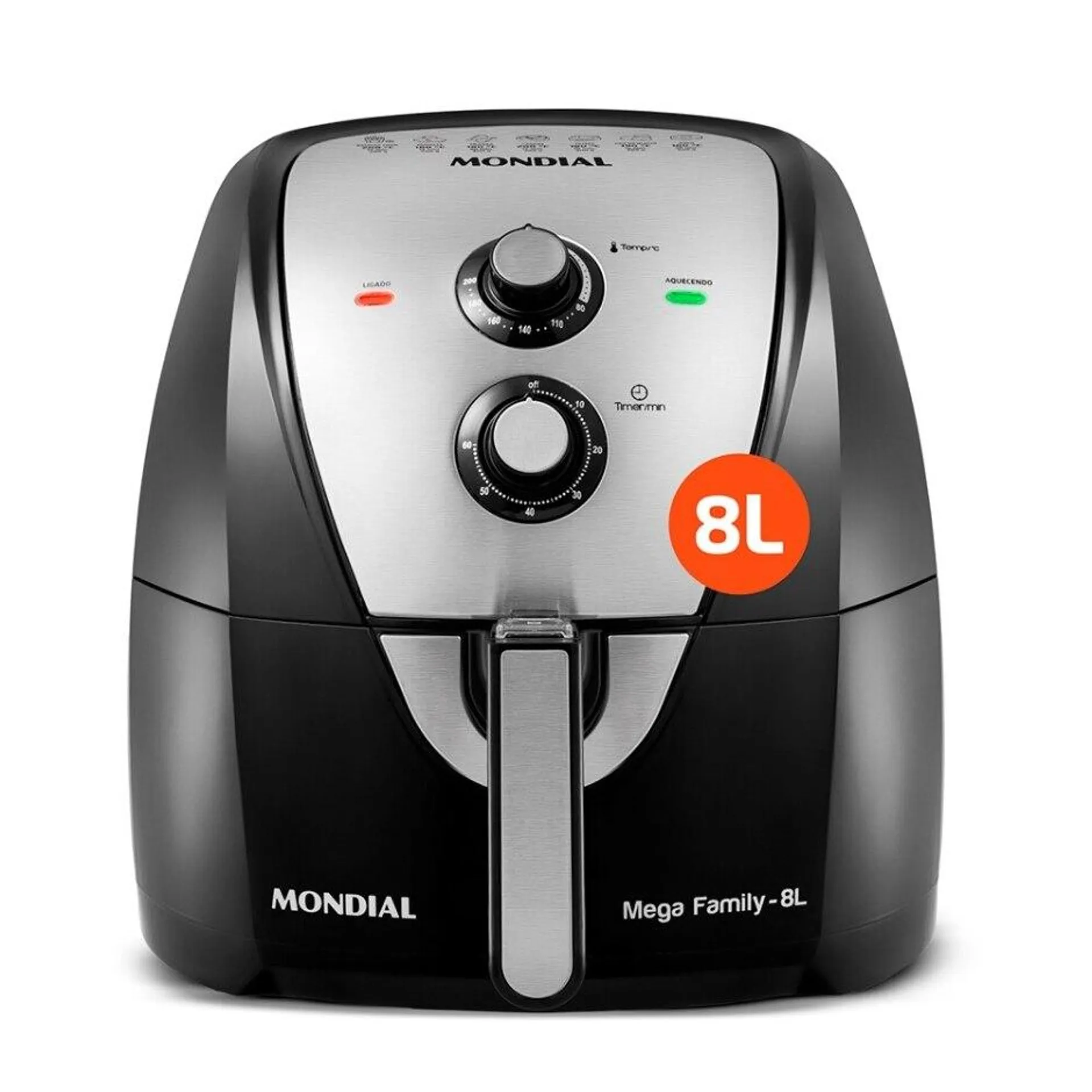 Fritadeira Elétrica Mondial Air Fryer 8 Litros AFN-80-BI 110V