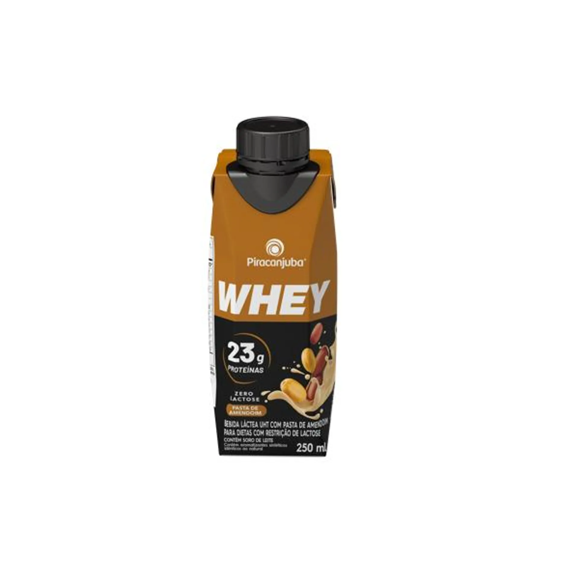 Bebida Láctea Piracanjuba de Amendoim Zero Lactose Whey 250ml