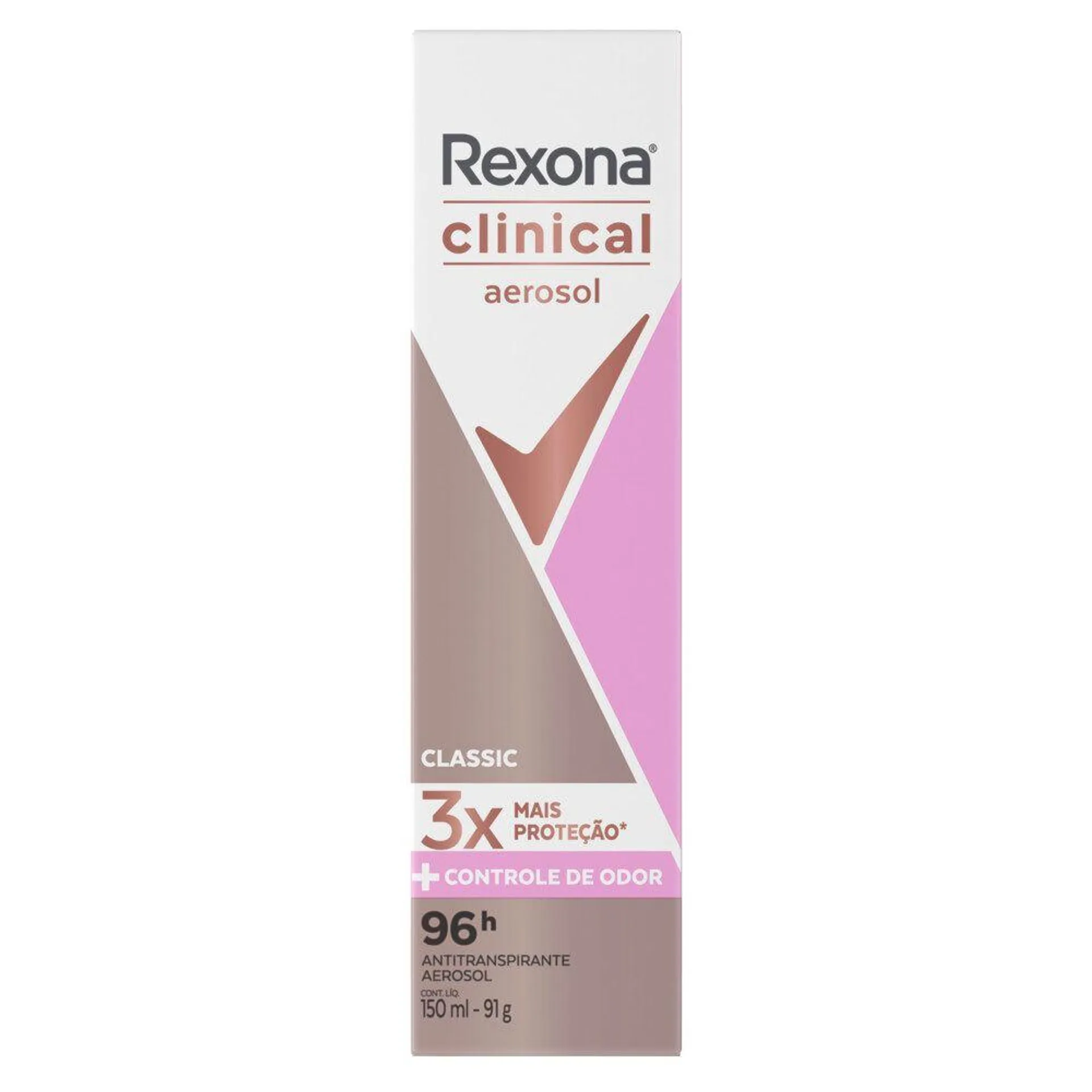 Antitranspirante Aerosol Rexona Clinical Classic 150 ml