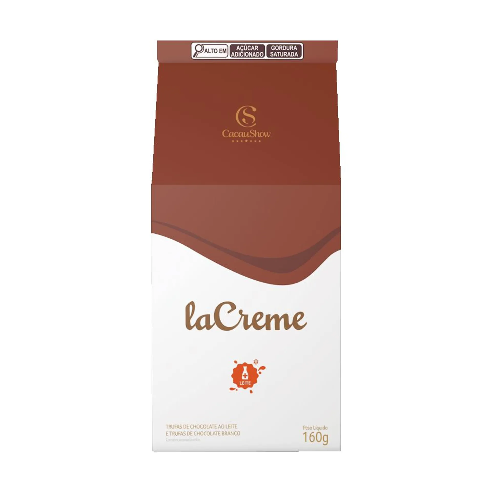 Caixa de Trufas laCreme ao Leite e Branco 160g