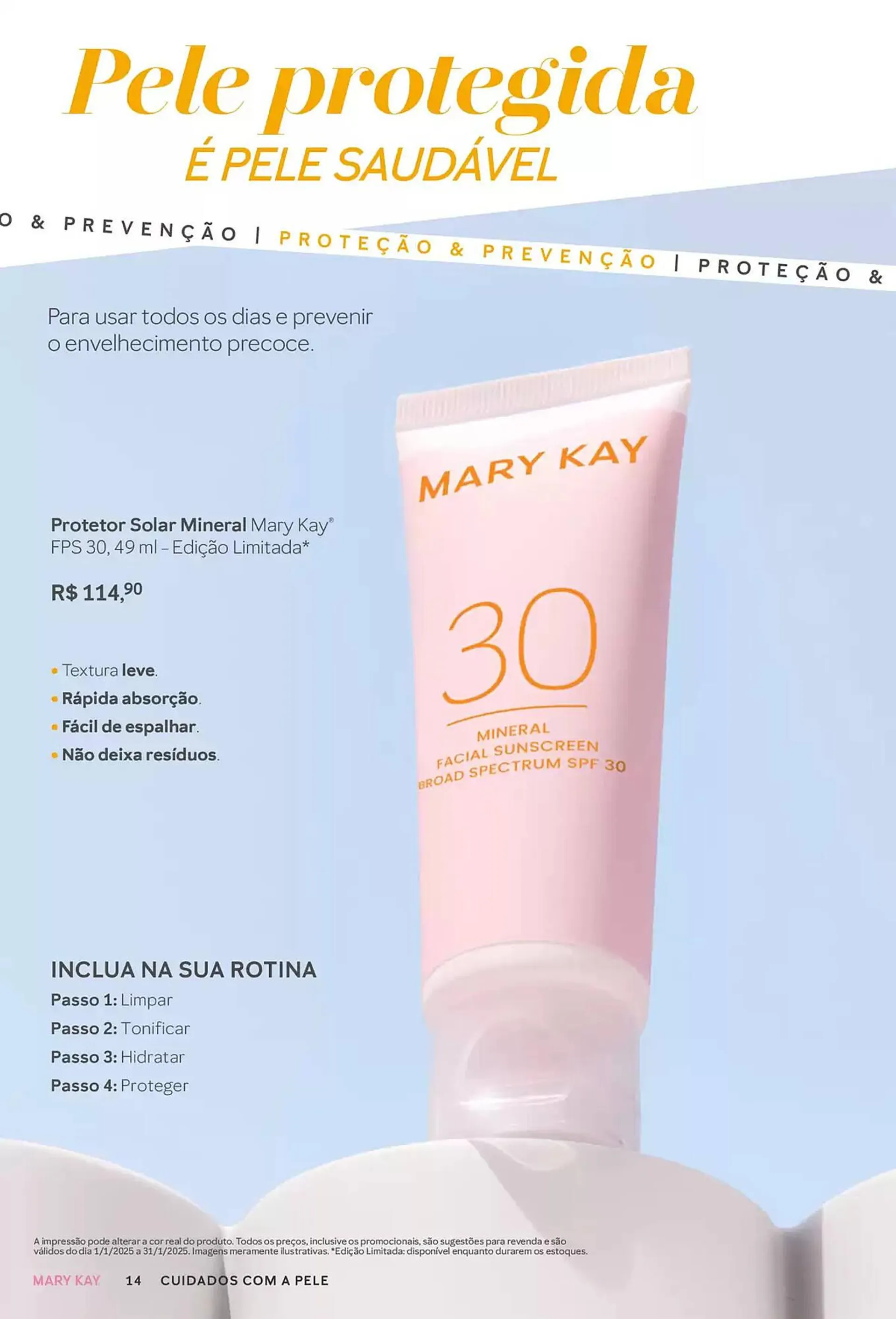 Encarte de Catálogo Mary Kay 3 de janeiro até 3 de julho 2025 - Pagina 14