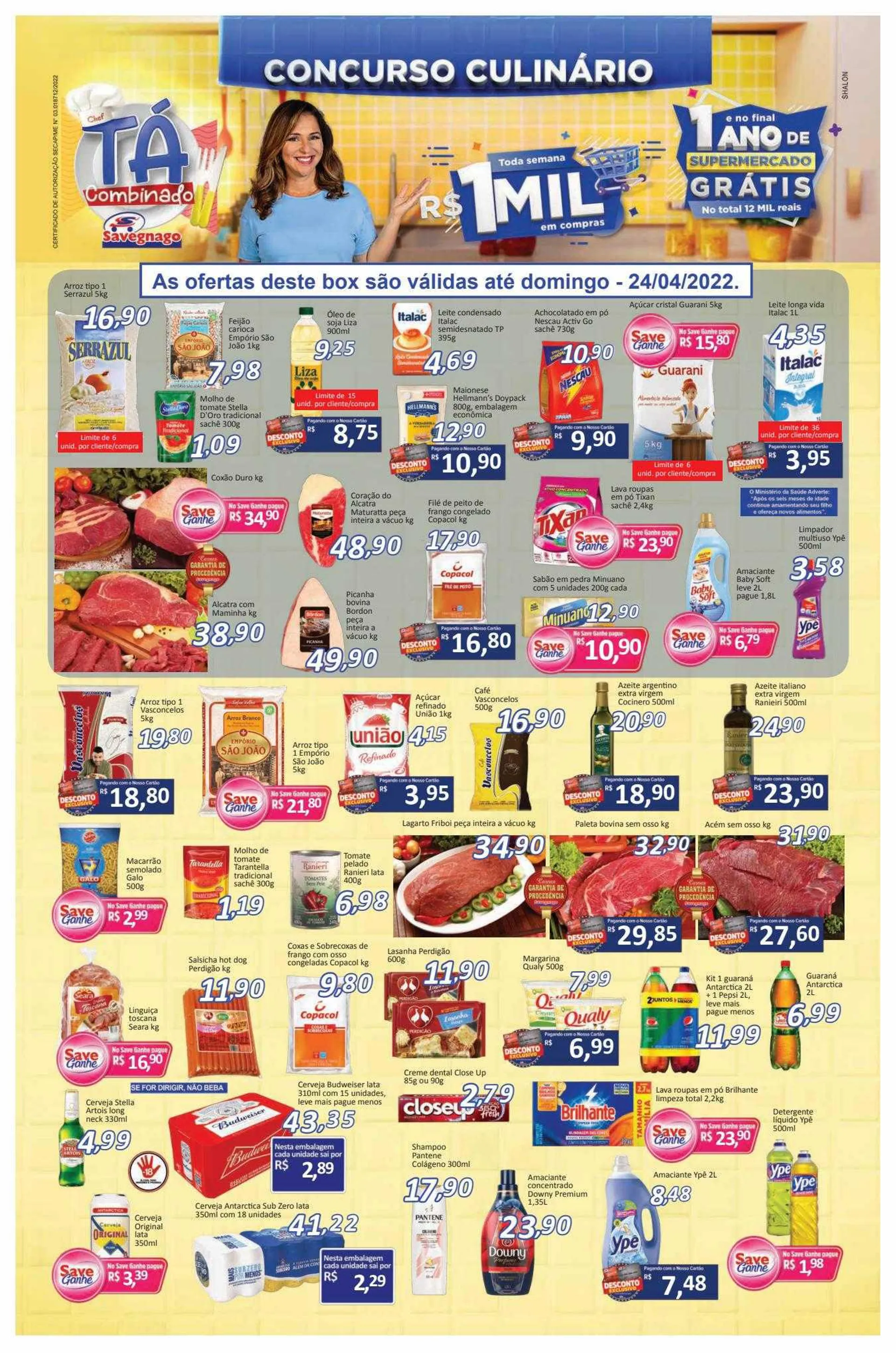 Encarte de Encarte Supermercados Savegnago 27 de junho até 29 de junho 2024 - Pagina 1