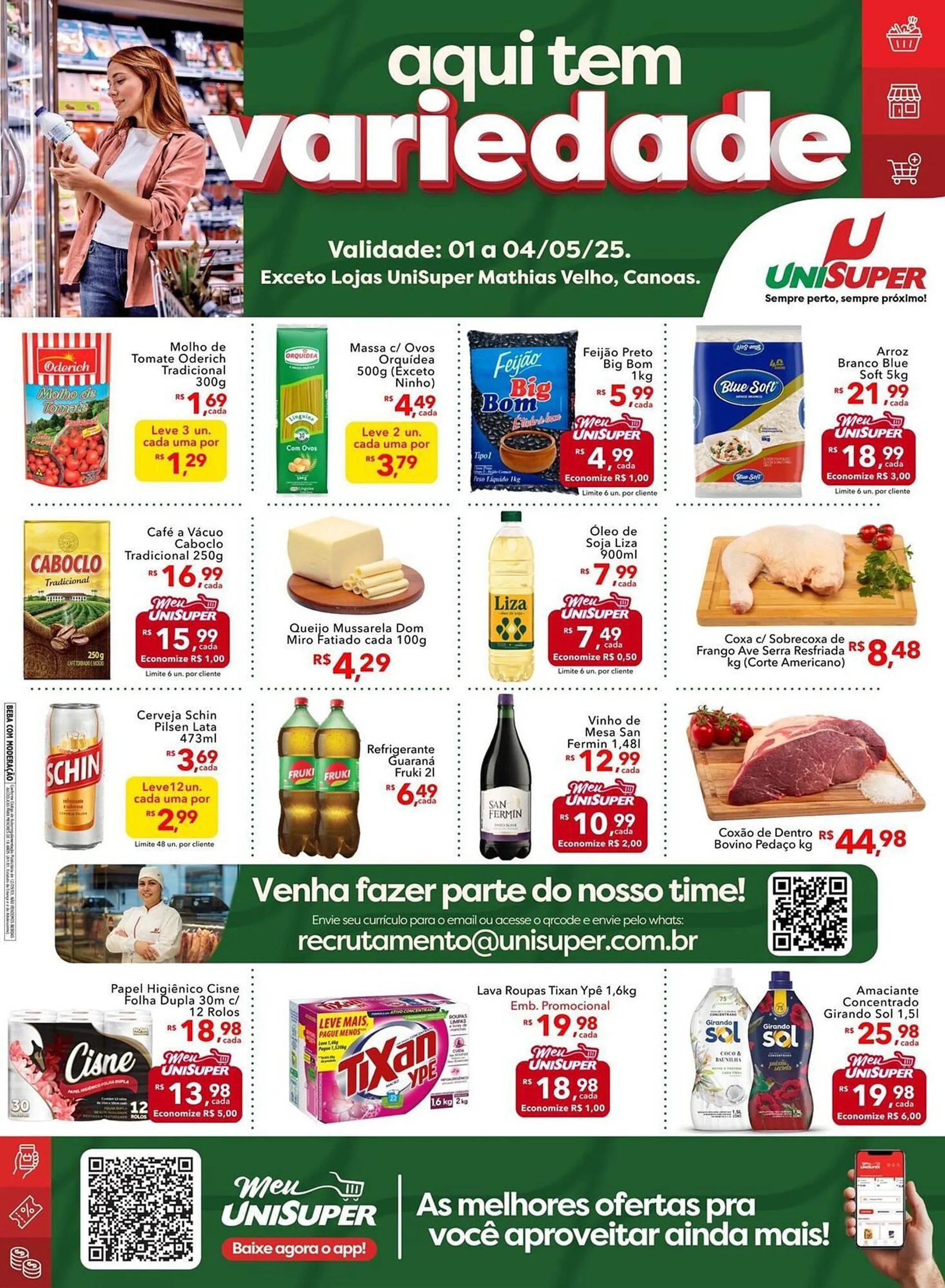 Encarte de Catálogo UniSuper 1 de maio até 4 de maio 2025 - Pagina 1