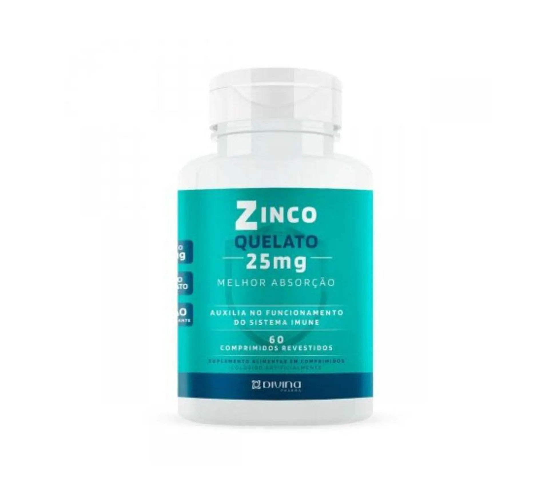 Divina Pharma Zinco com 60 comprimidos