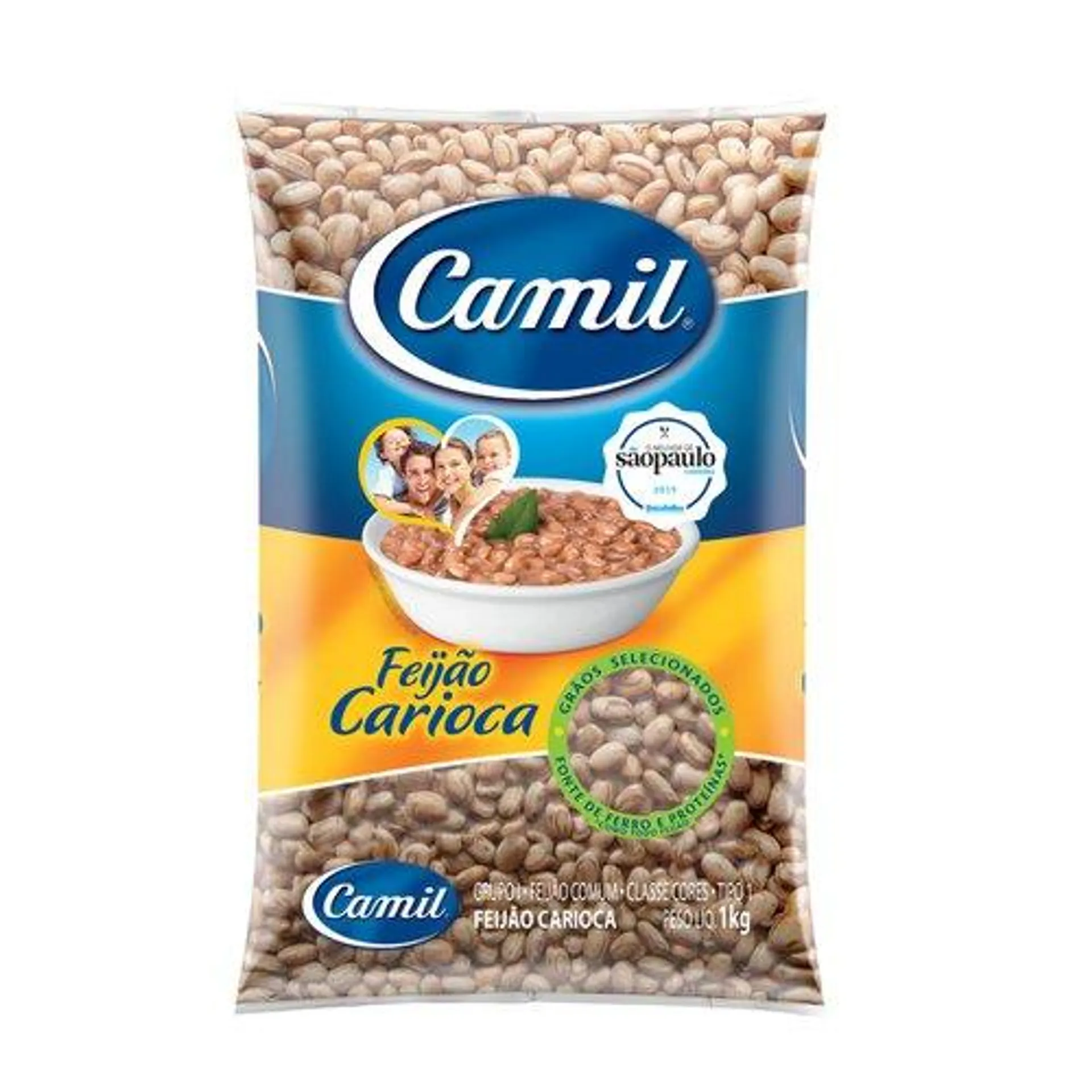 Feijão Carioca Tipo 1 Camil Pacote 1 Kg