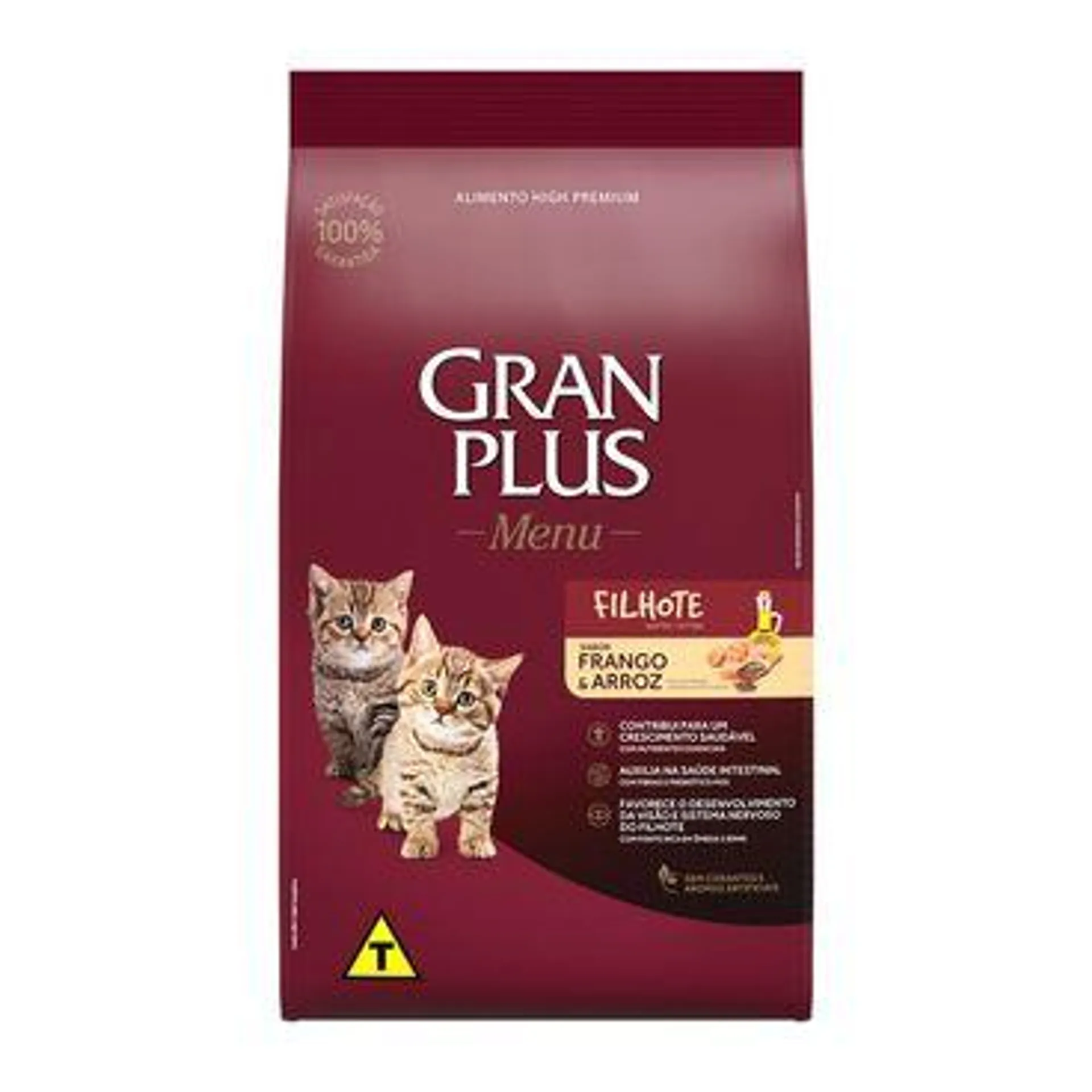 Ração GranPlus Menu Gatos Filhotes Frango e Arroz 1kg