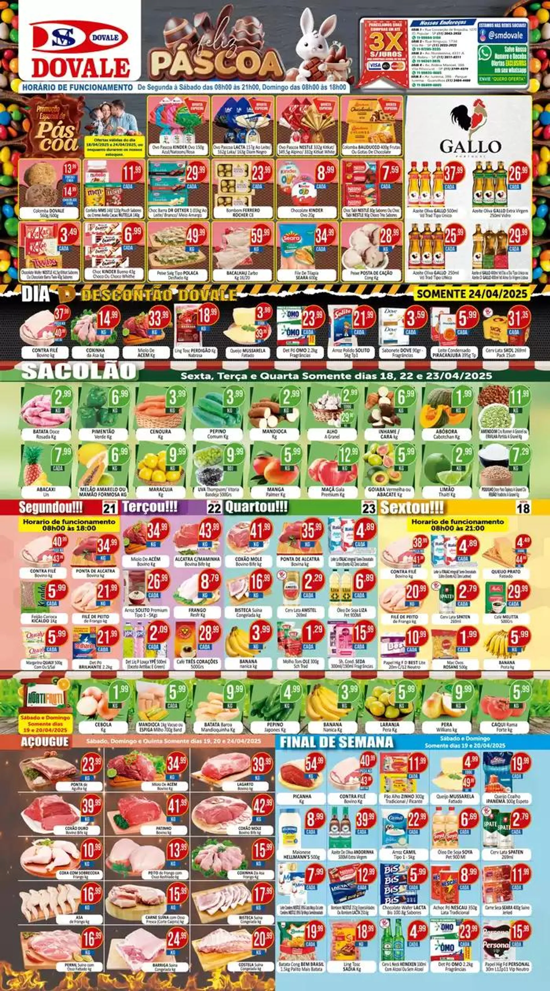 Encarte de Dovale Ofertas 18 de abril até 24 de abril 2025 - Pagina 1