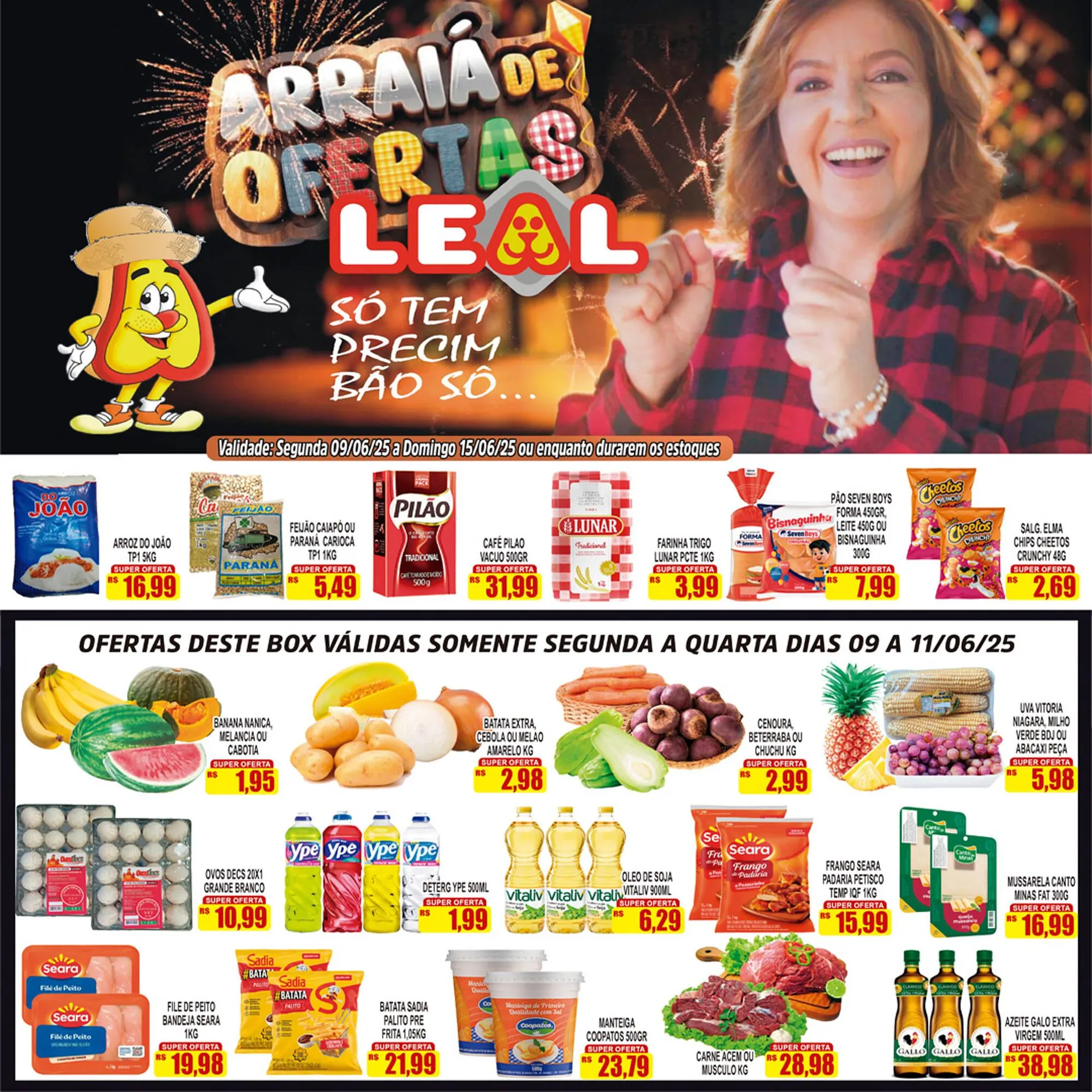 Encarte de Catálogo Supermercado leal 9 de junho até 15 de junho 2025 - Pagina 2