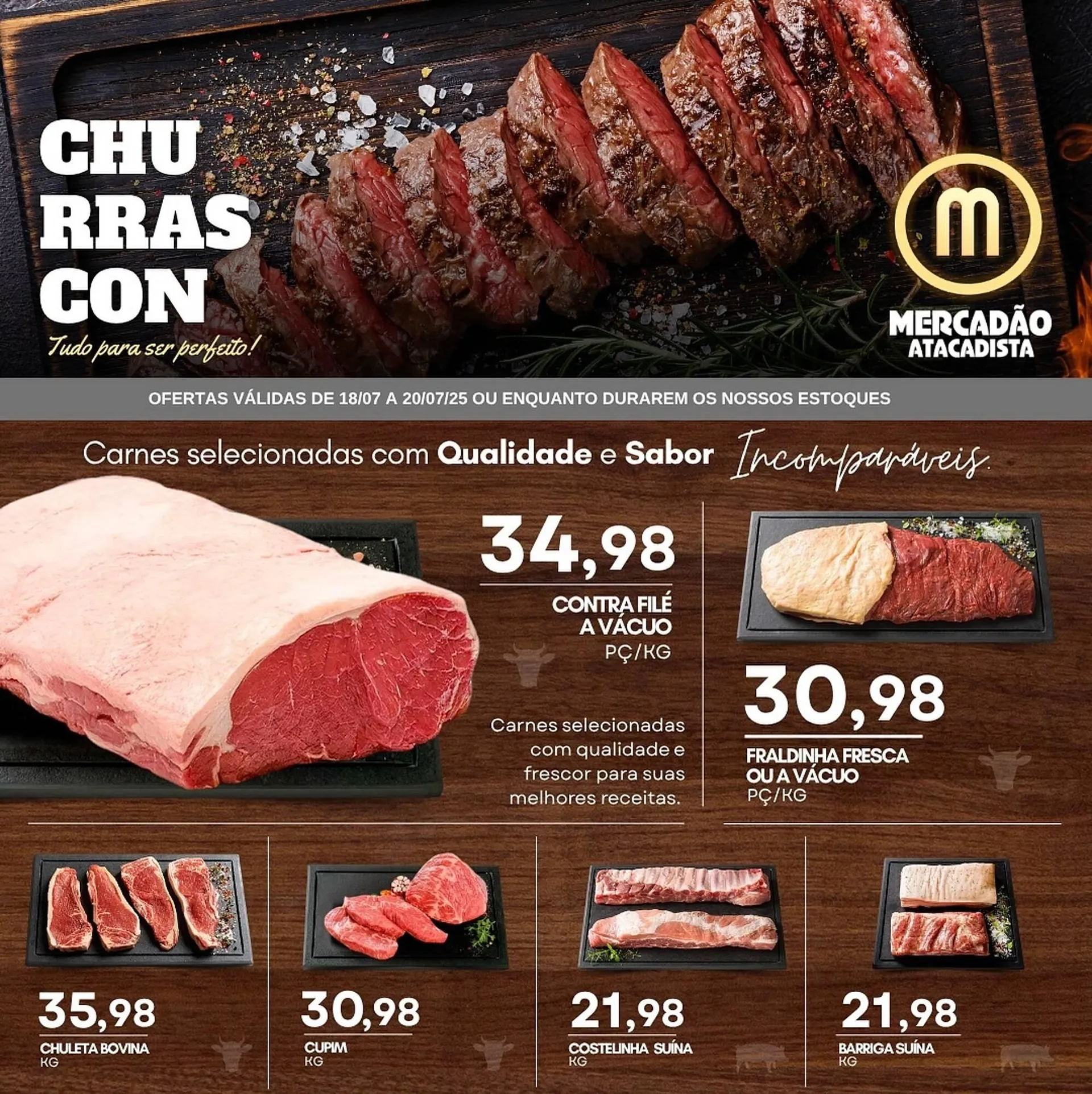 Encarte de Catálogo Mercadão Atacadista 18 de julho até 20 de julho 2025 - Pagina 1