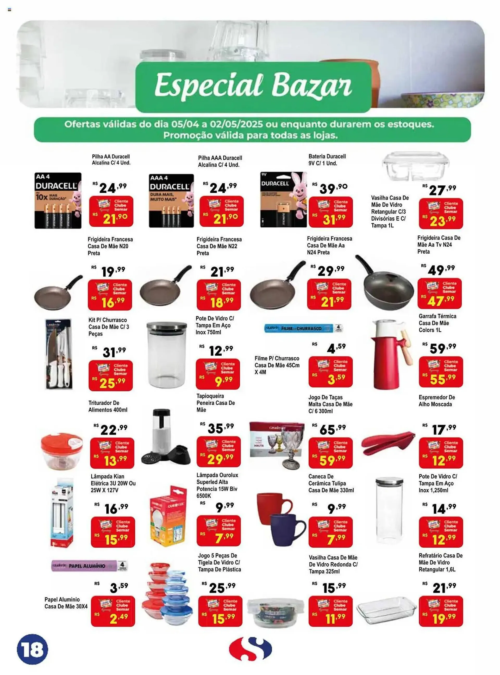 Encarte de Catálogo Semar Supermercado 5 de abril até 2 de maio 2025 - Pagina 18