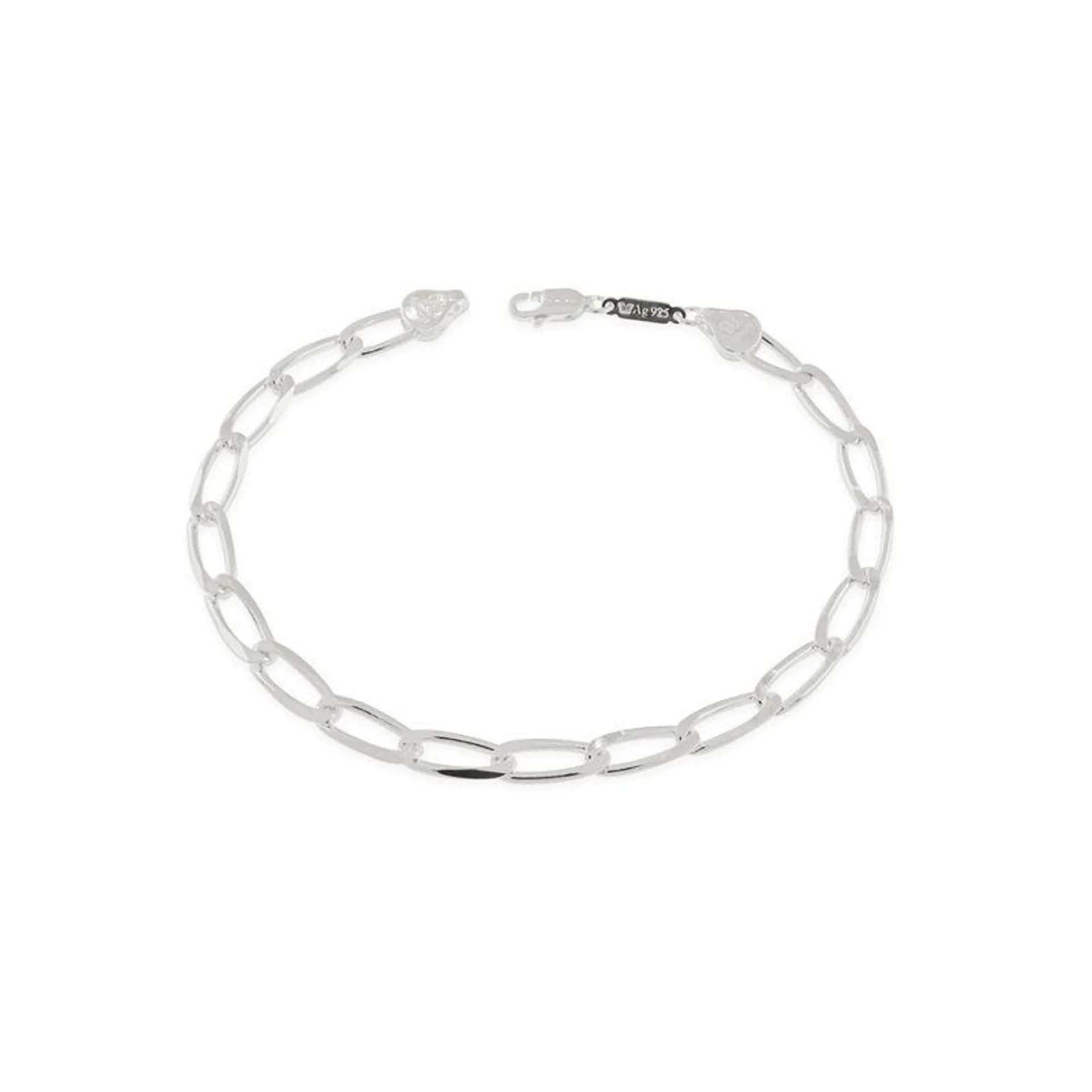 PULSEIRA ELO GROUMET LONGO DE PRATA 925 - TAM.22 8500652200