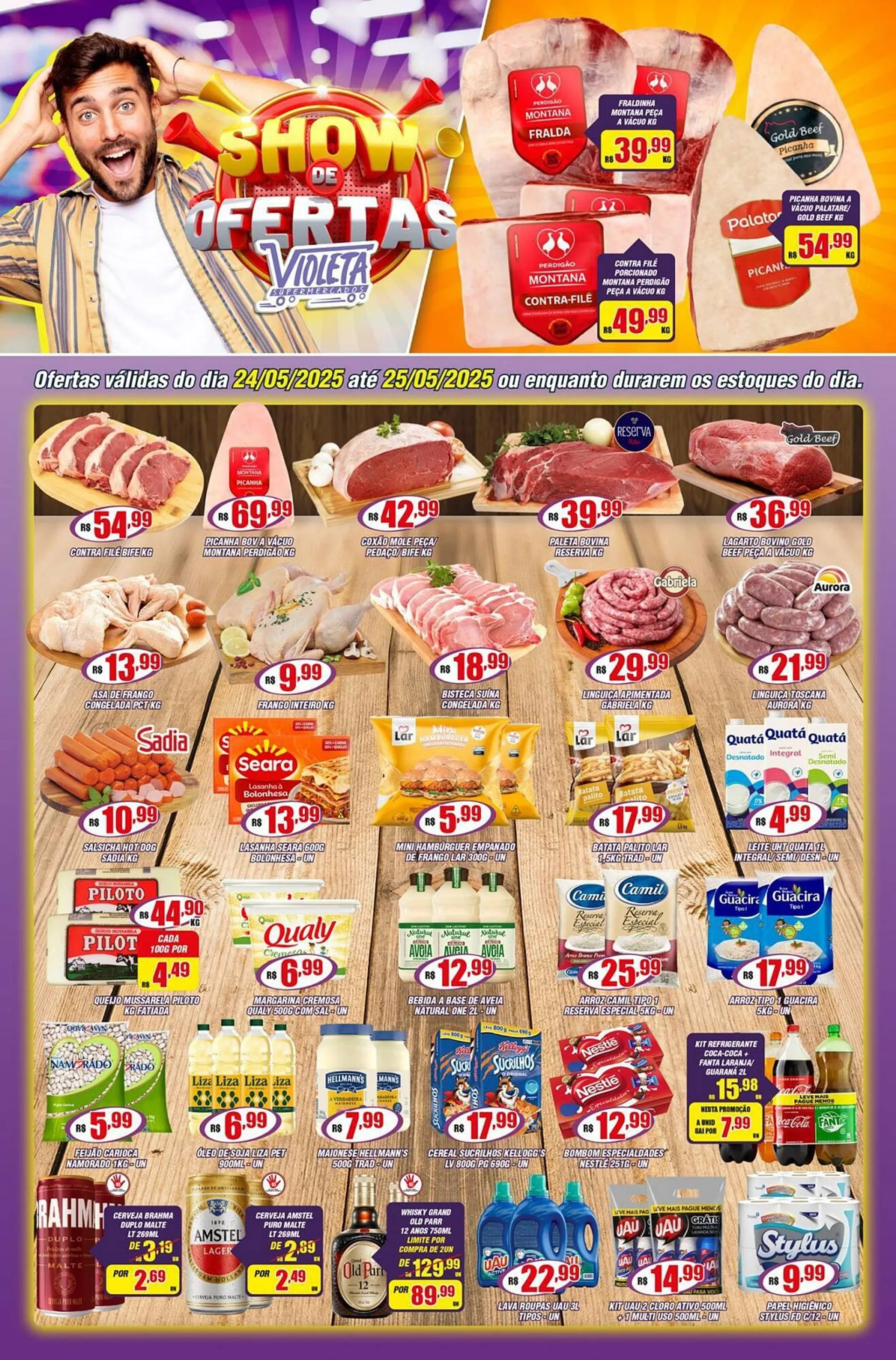 Encarte de Catálogo Violeta Supermercados 24 de maio até 25 de maio 2025 - Pagina 1