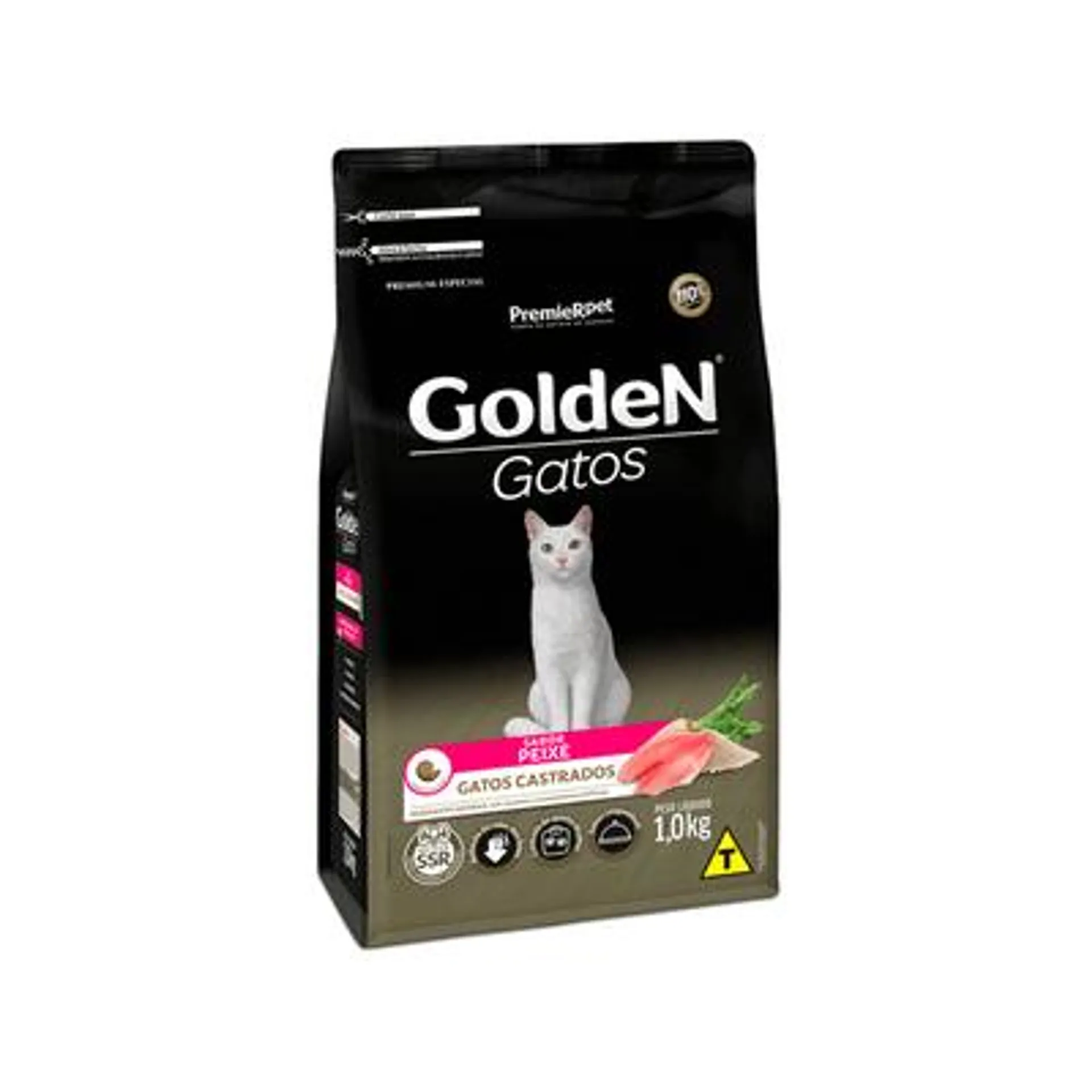 Ração Golden Gatos Castrados Peixe 1 kg