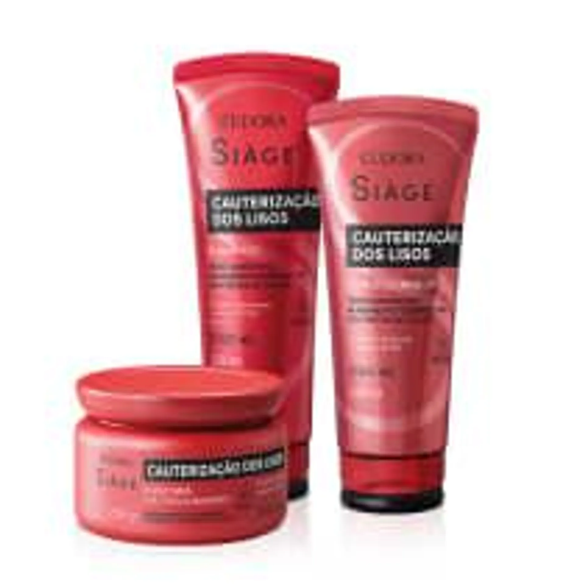 Combo Cauterização dos Lisos: Shampoo 250ml + Condicionador 200ml + Máscara Capilar 250g