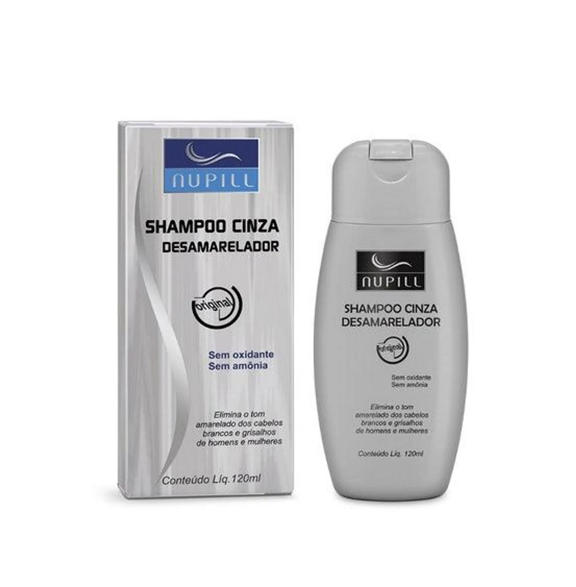 Shampoo Nupill Cinza Desamarelador 120Ml