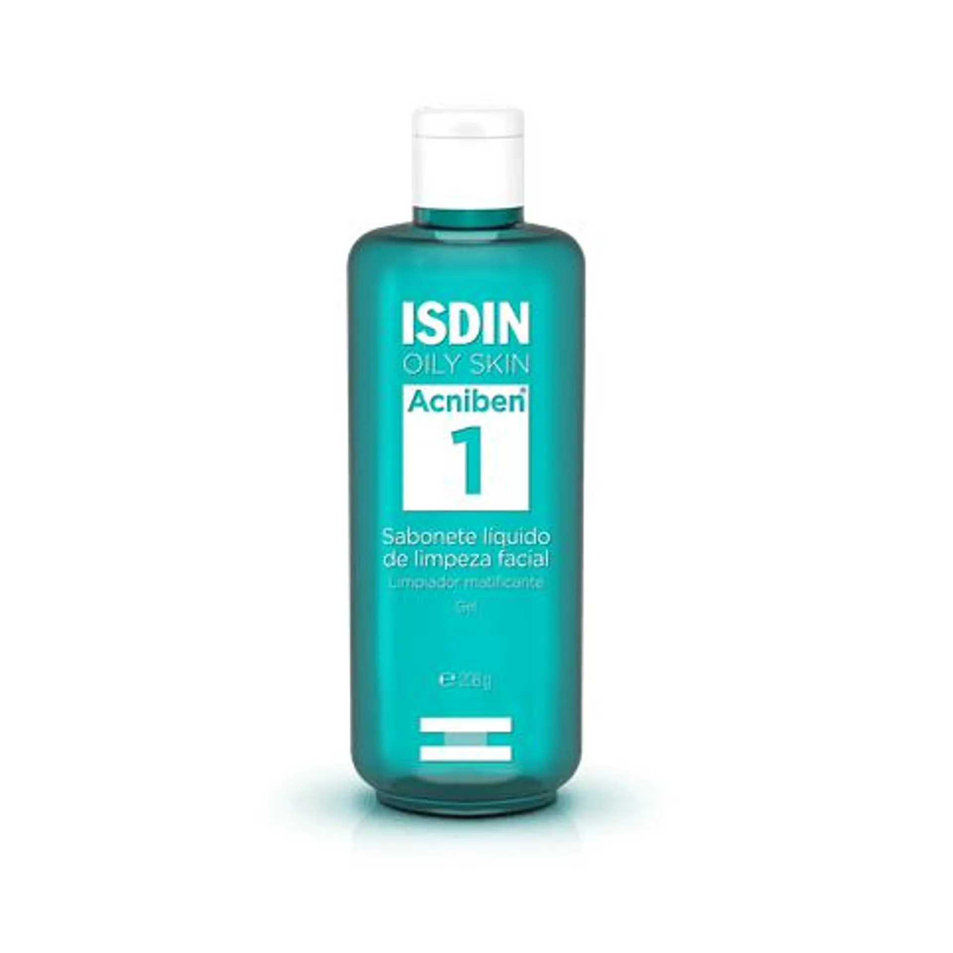 Sabonete Líquido de Limpeza Facial Isdin Oily Skin Acniben 1 208g