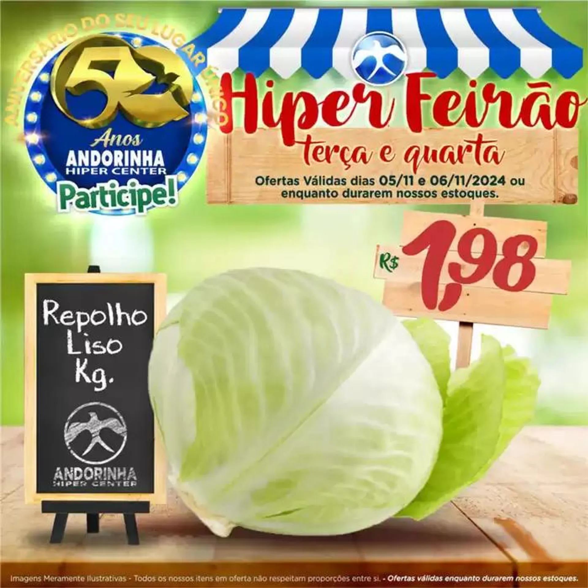 Encarte de Andorinha Hipermercado Hiper Feirão 5 de novembro até 6 de novembro 2024 - Pagina 1