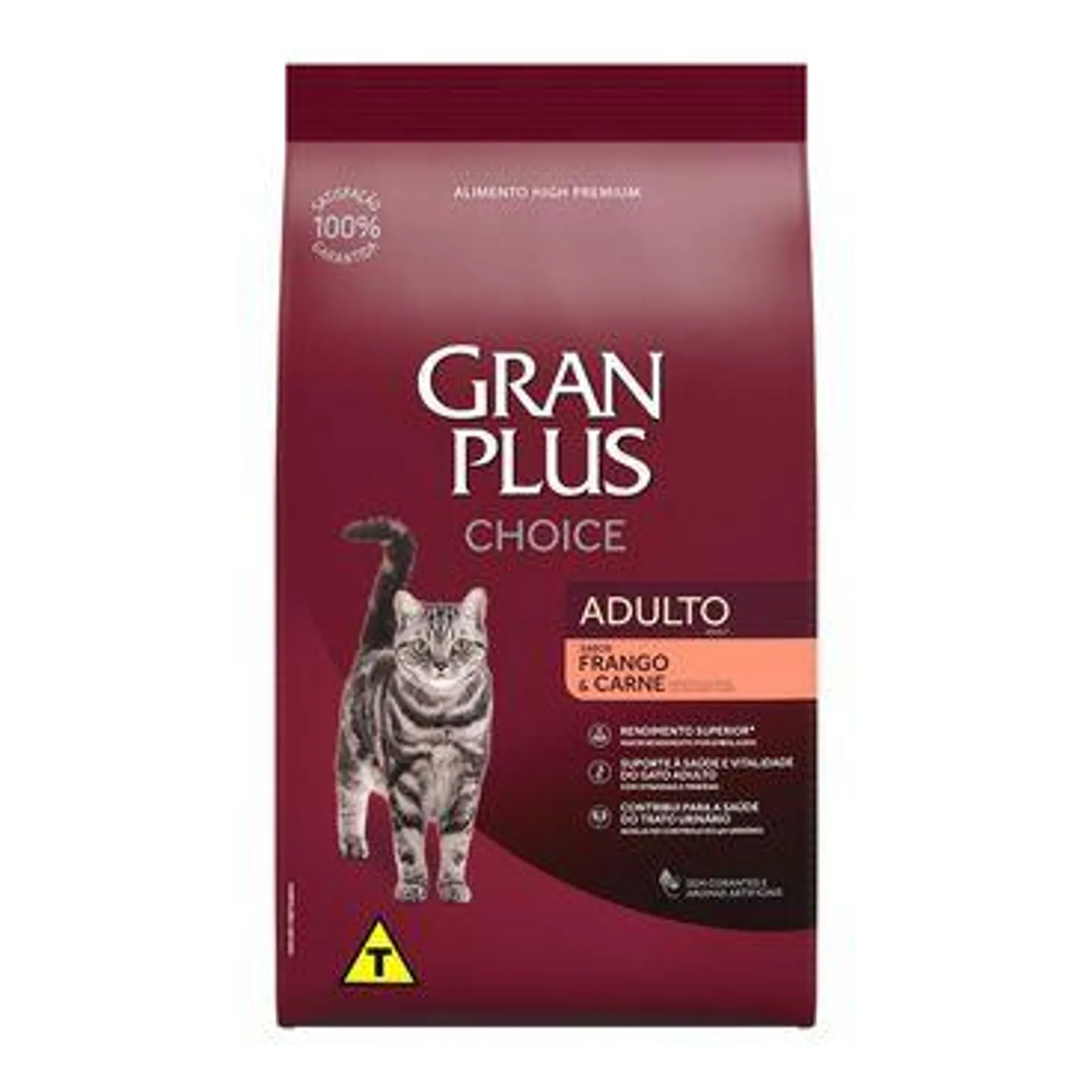 Ração GranPlus Choice Gatos Adultos Frango e Carne 10,1 kg