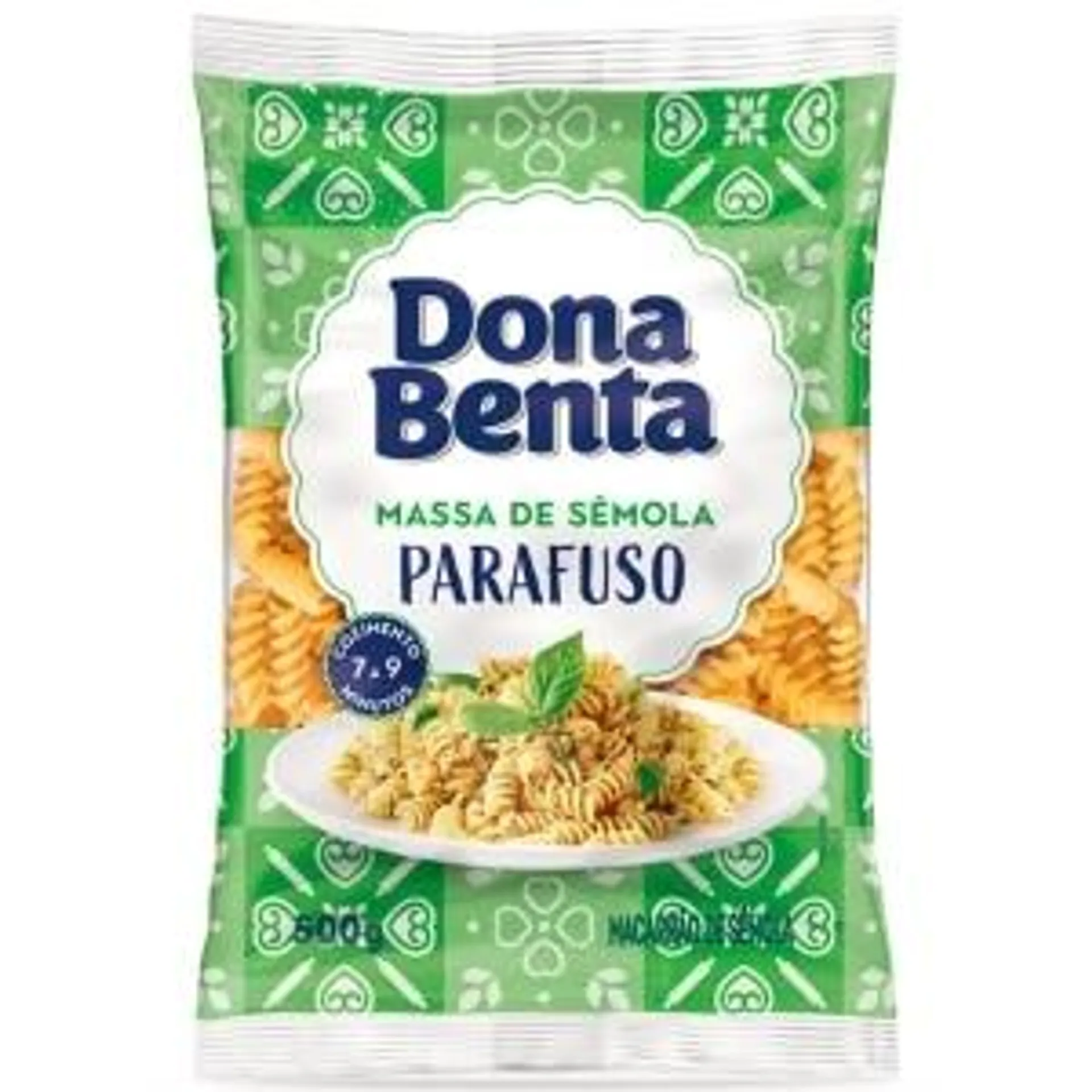 Macarrão Dona Benta Sêmola Parafuso 500g