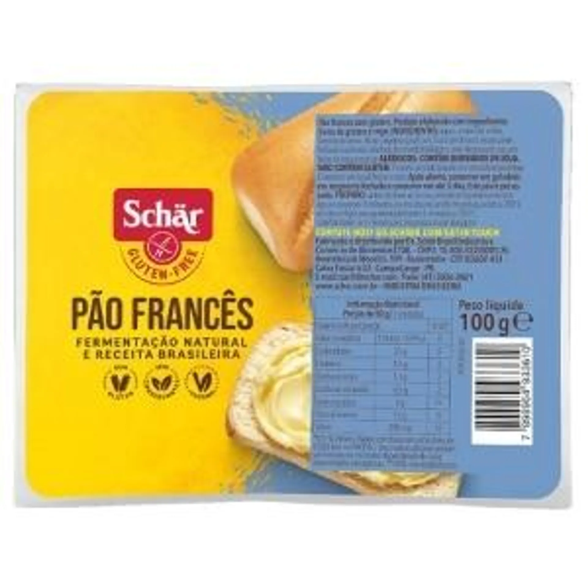 Pão Frances sem Glúten 100g Schar