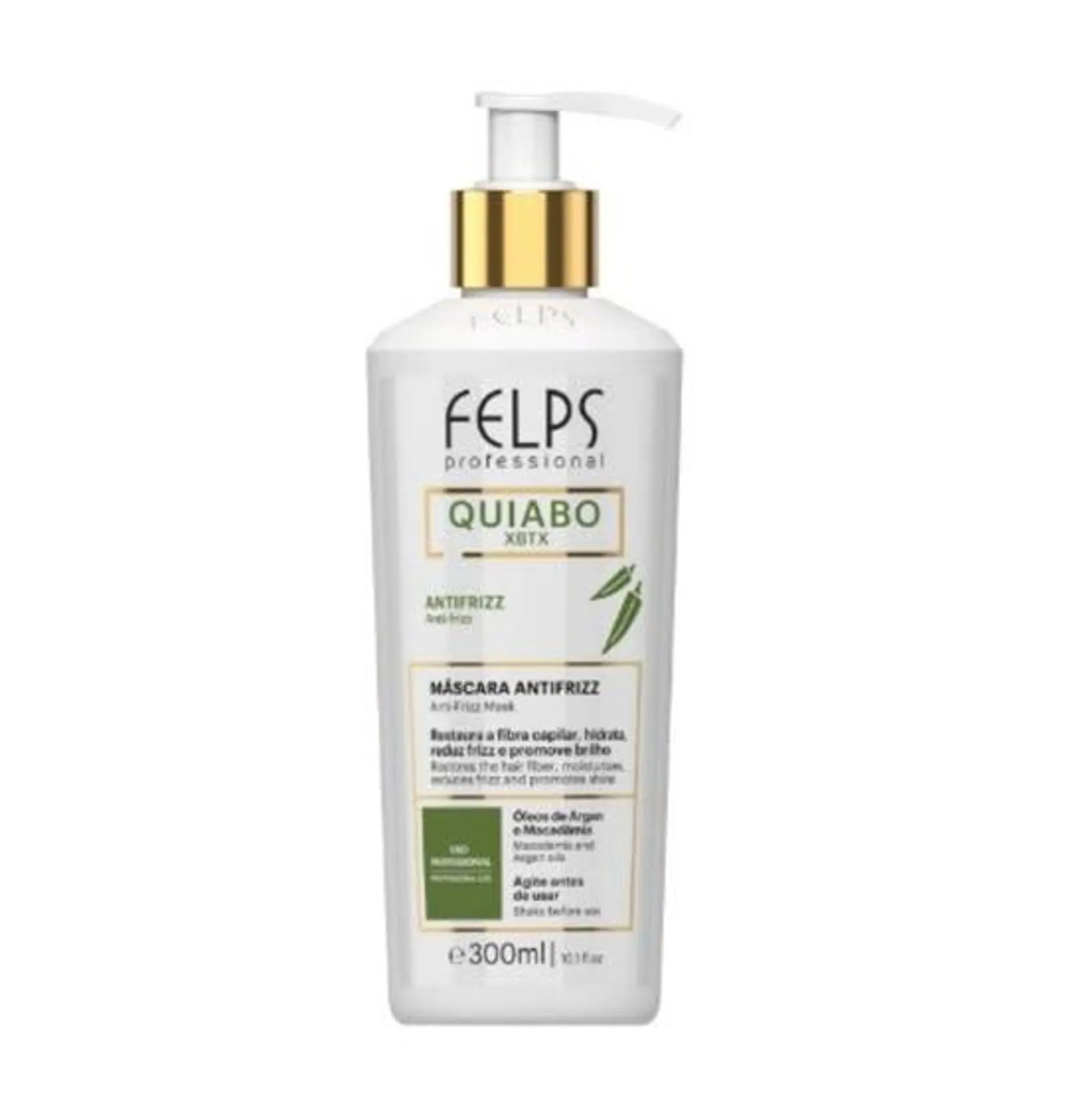 Felps Quiabo Xbtx Máscara Antifrizz 300ml