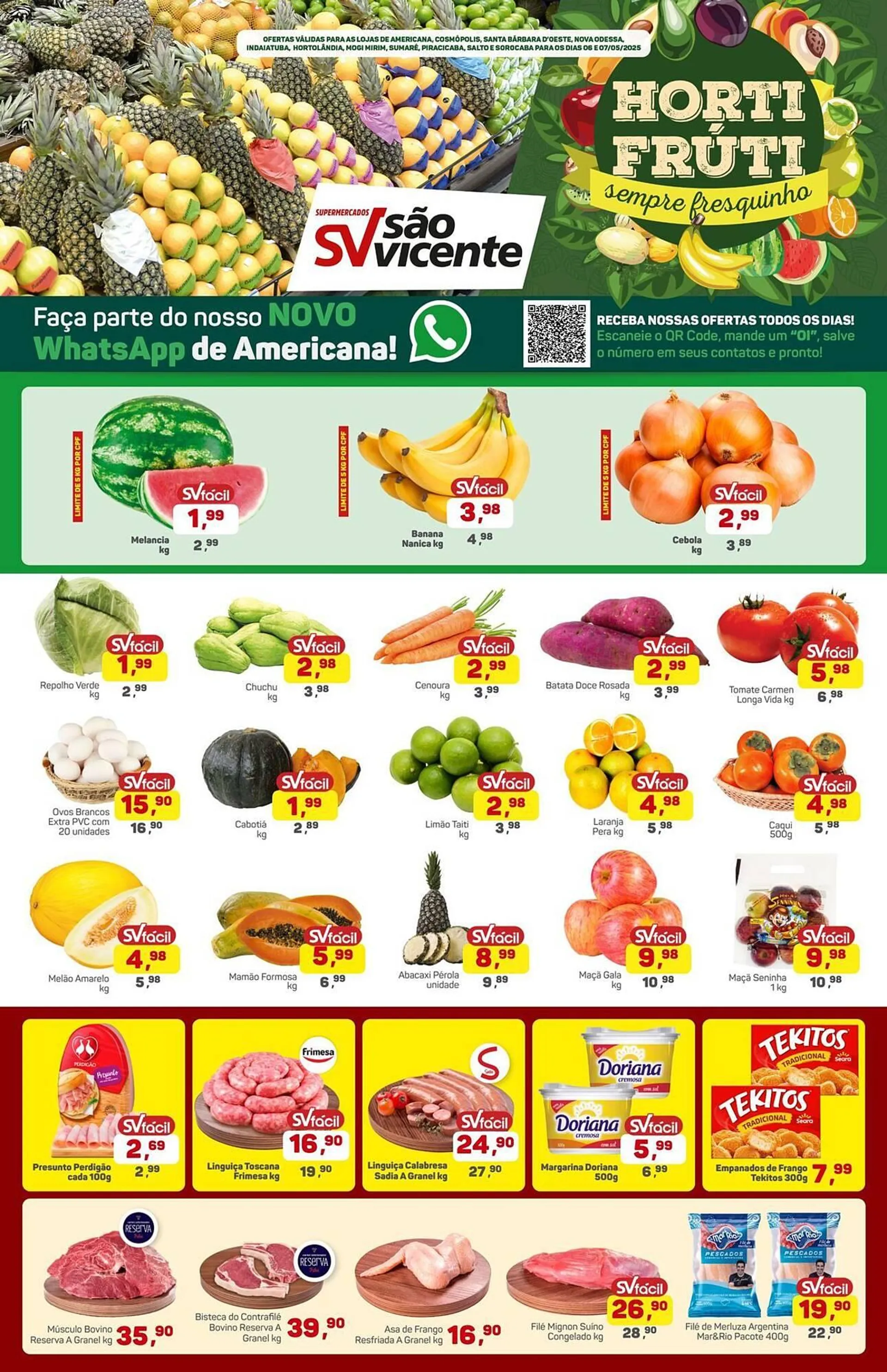 Encarte de Catálogo Supermercados São Vicente 6 de maio até 7 de maio 2025 - Pagina 1