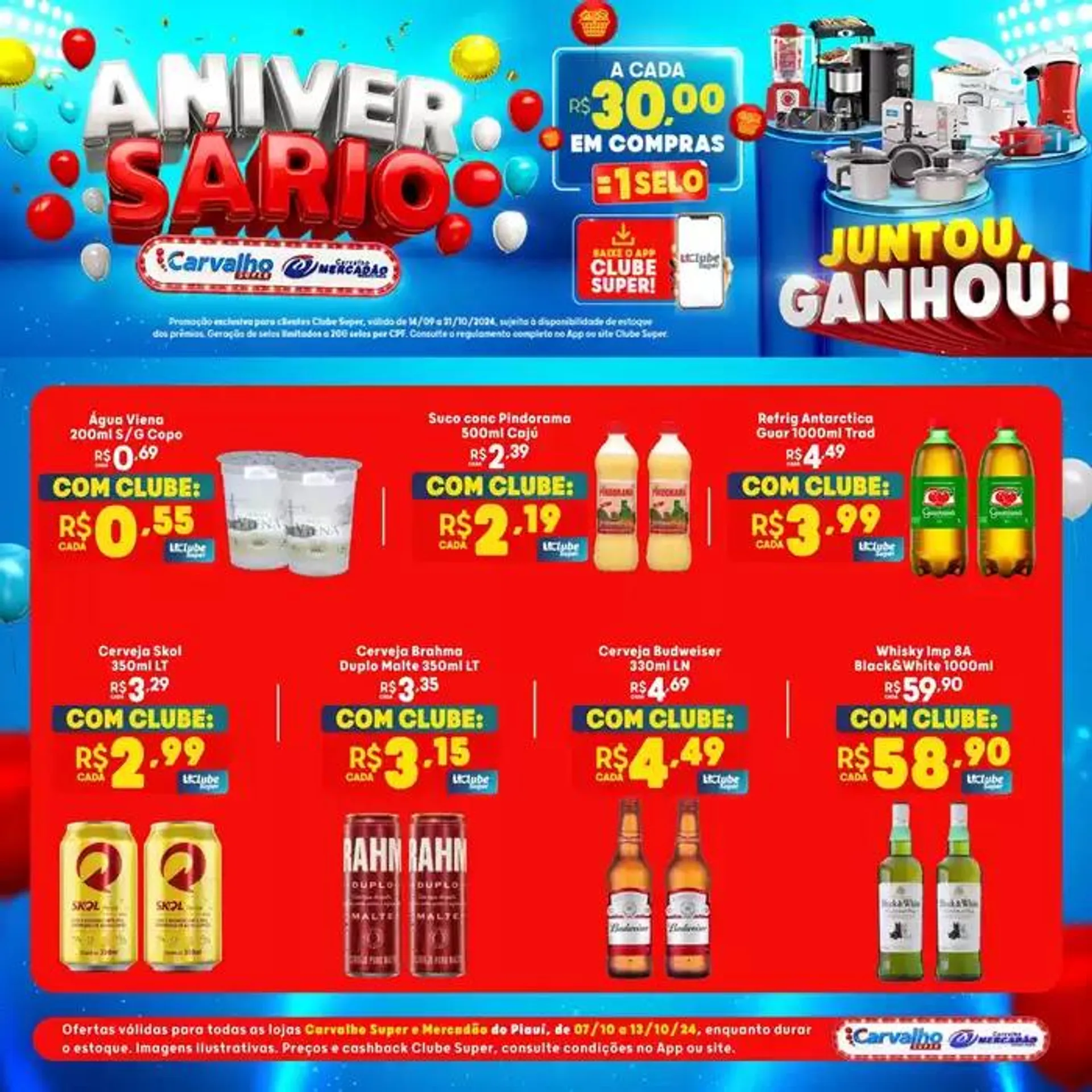 Encarte de Aniversário Carvalho Supermercado 7 de outubro até 31 de outubro 2024 - Pagina 6