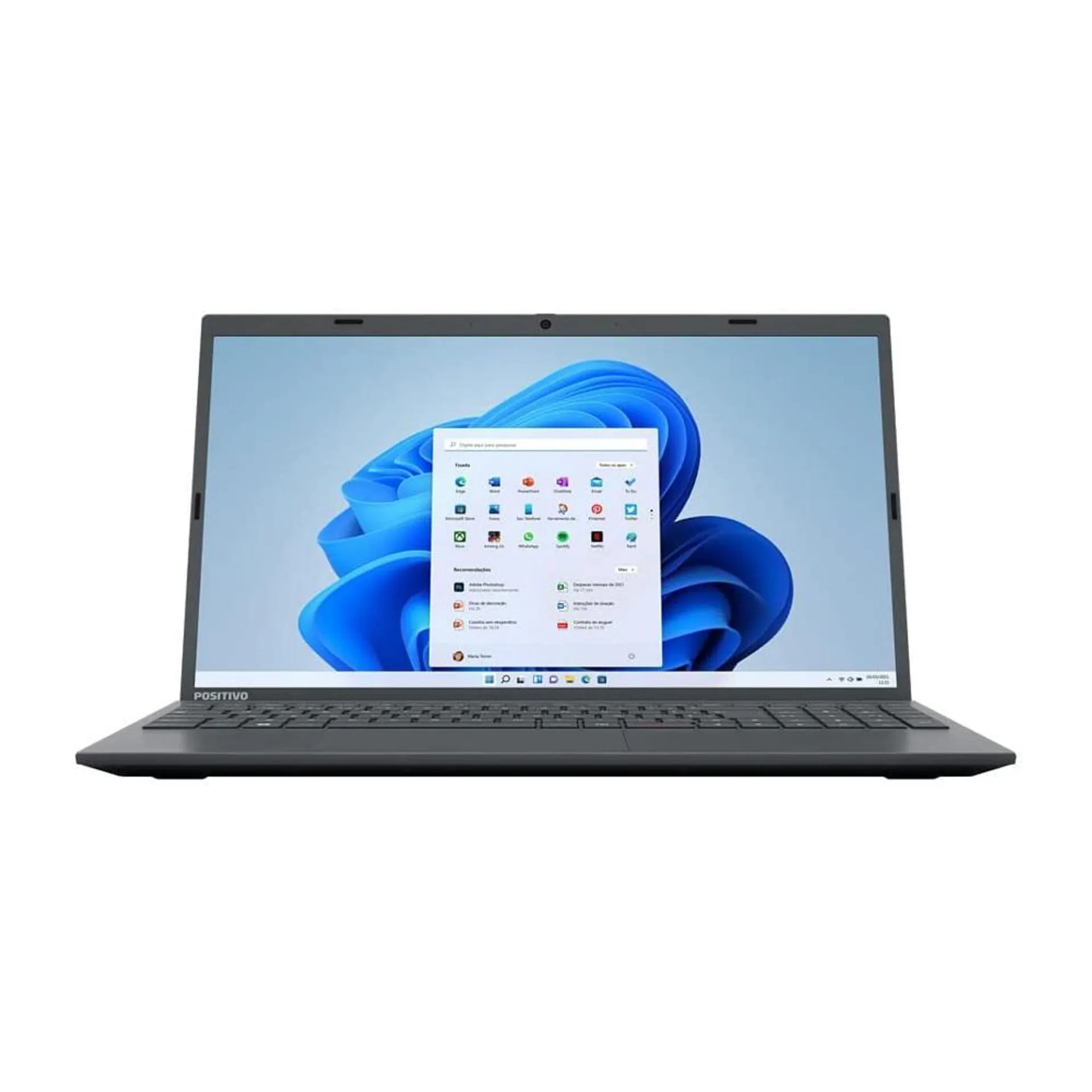 Notebook 15.6" Positivo Motion C4128G-15 Windows 11 Intel Celeron 128GB RAM 4GB Cinza