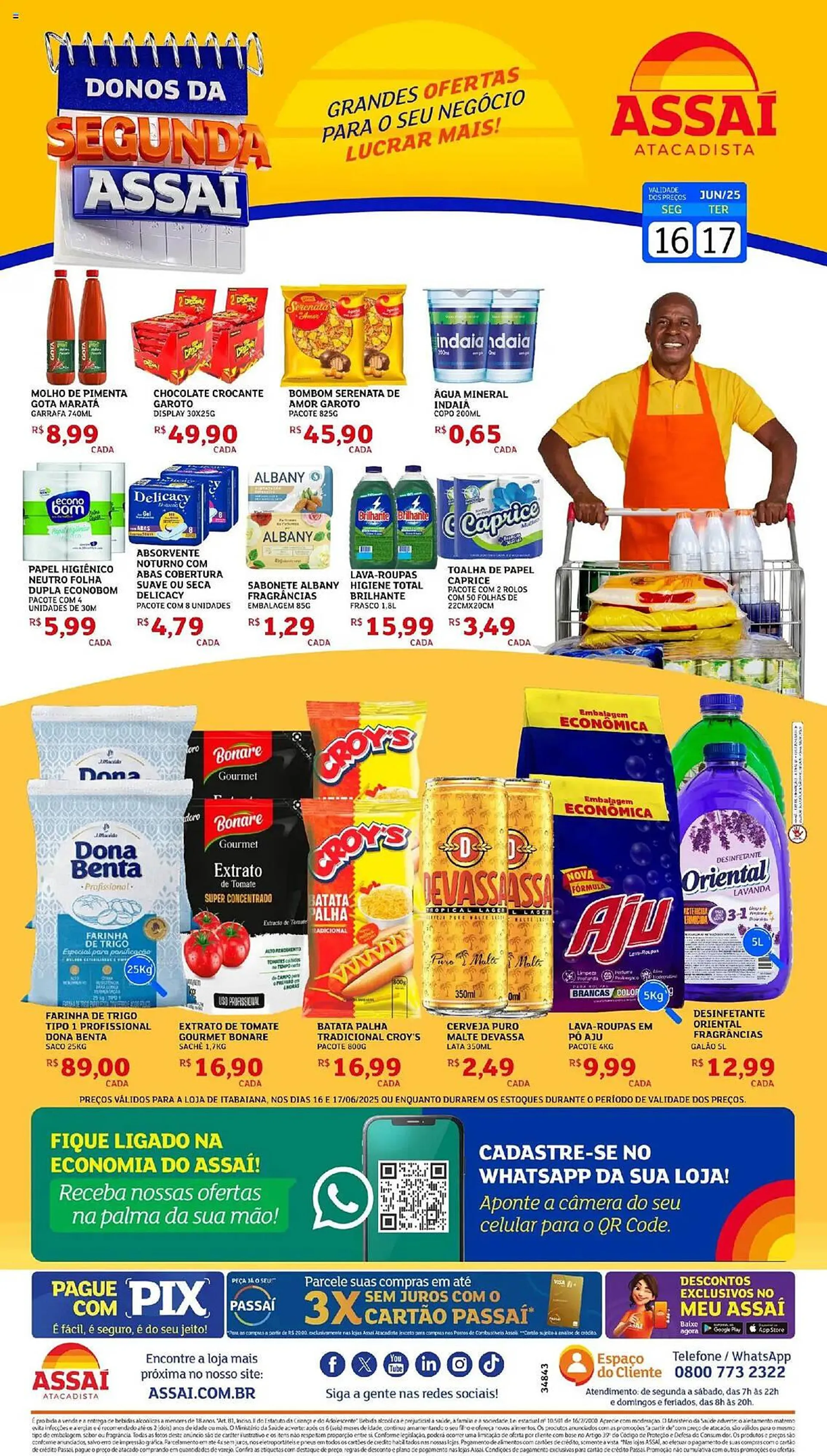 Encarte de Catálogo Assaí Atacadista 16 de junho até 17 de junho 2025 - Pagina 1