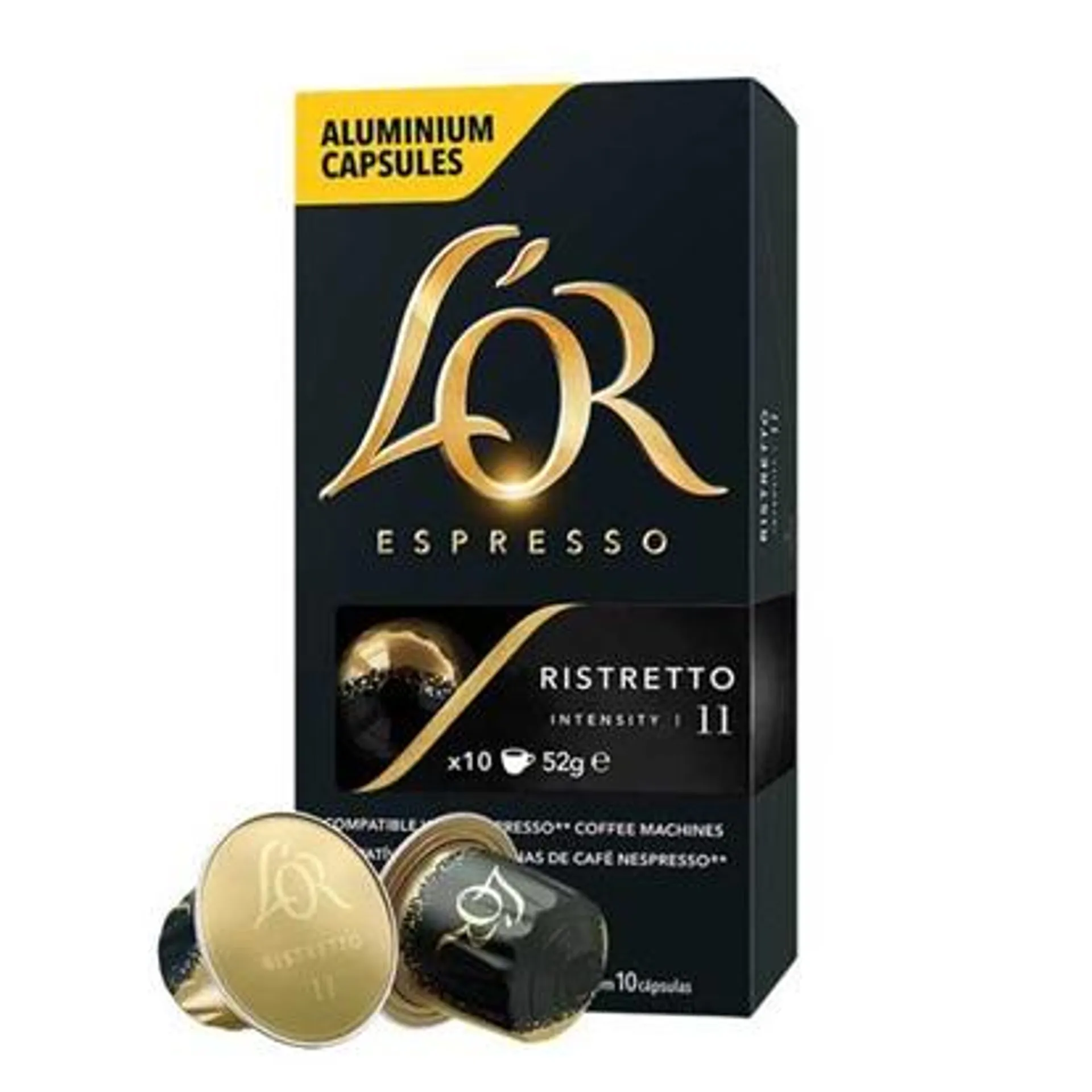 Cápsula de Café Espresso Ristretto 5,2g CX 10 UN L'or