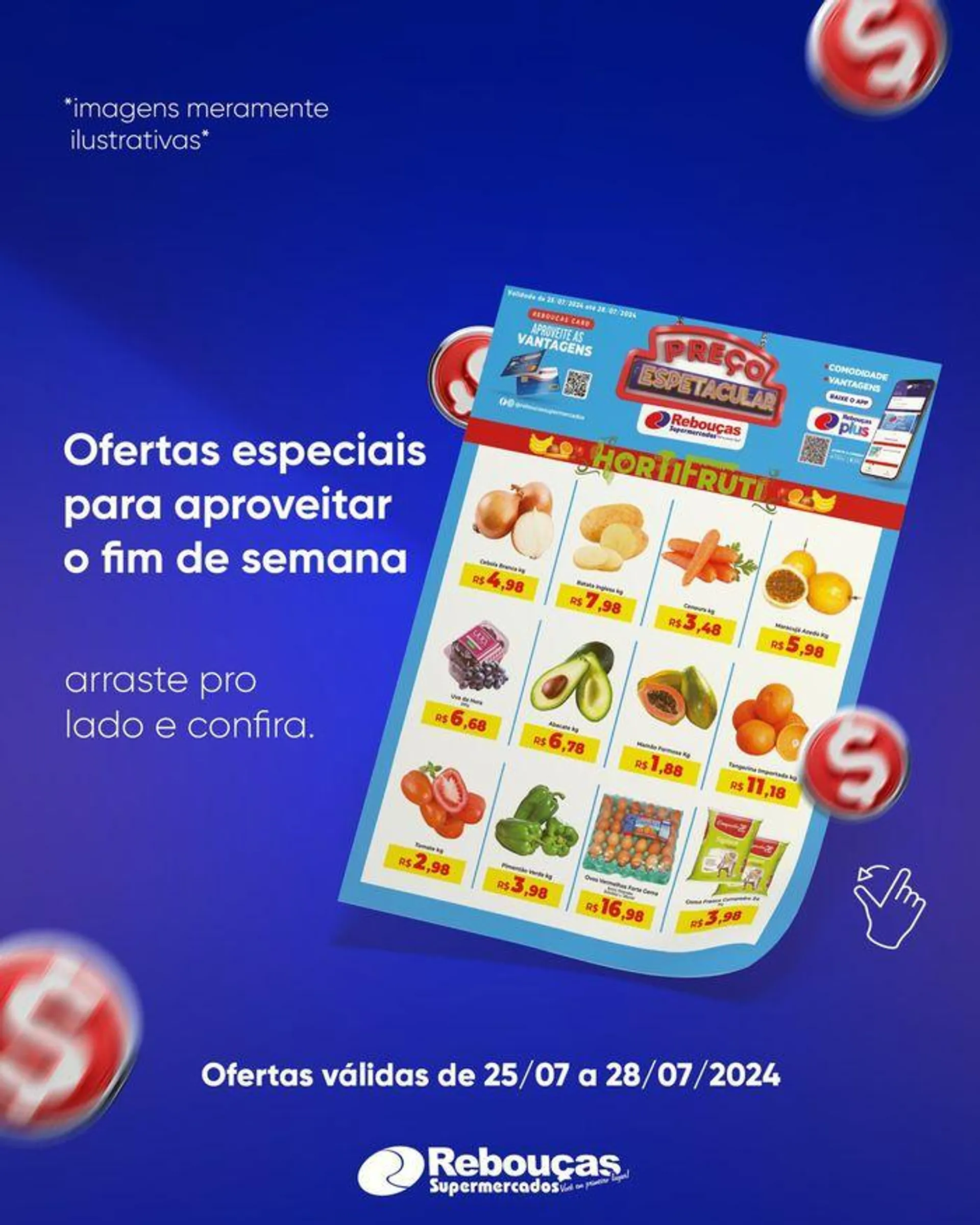 Encarte de Oferta Rebouças Supermercados 25 de julho até 28 de julho 2024 - Pagina 2