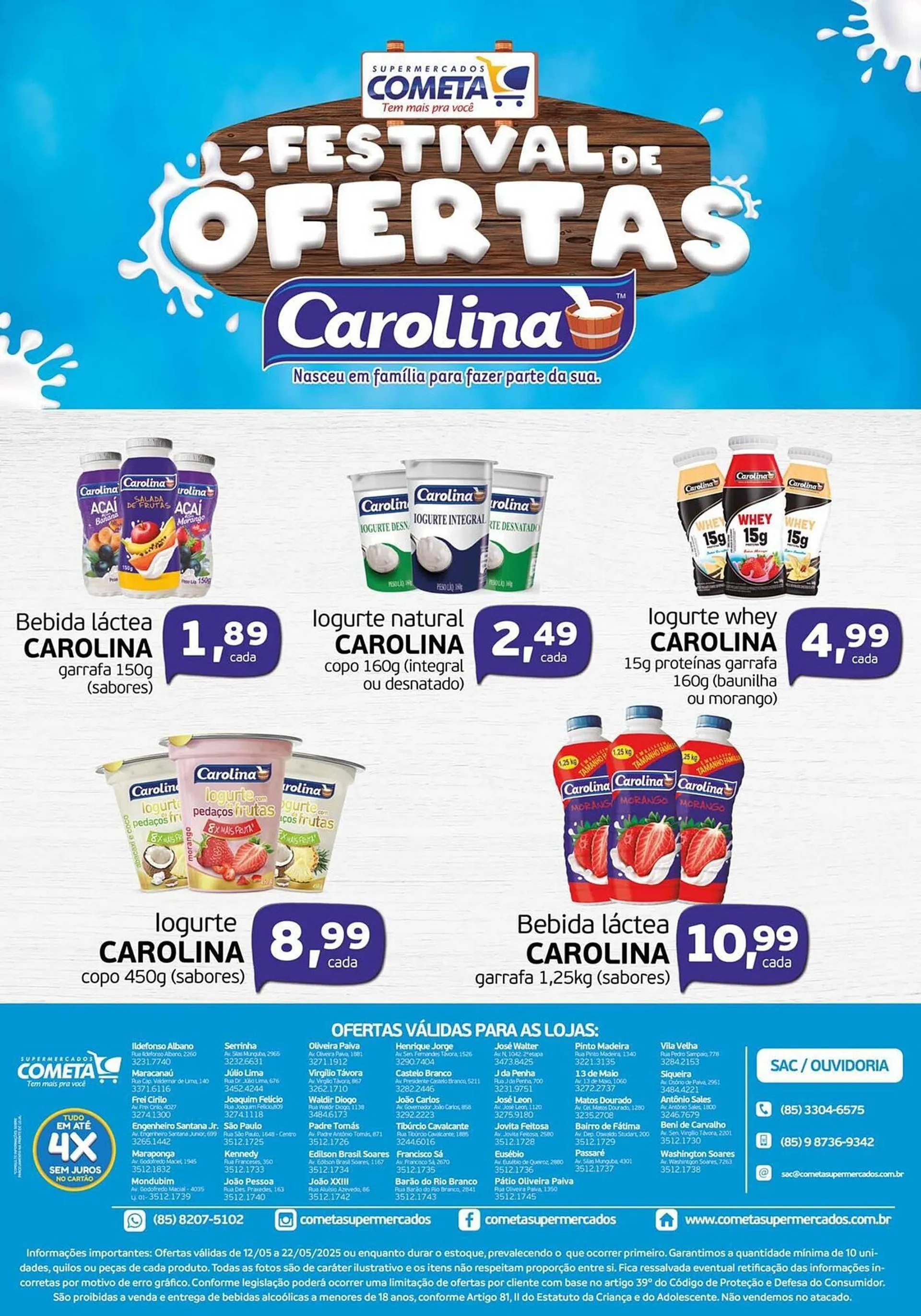 Encarte de Catálogo Cometa Supermercados 12 de maio até 22 de maio 2025 - Pagina 2