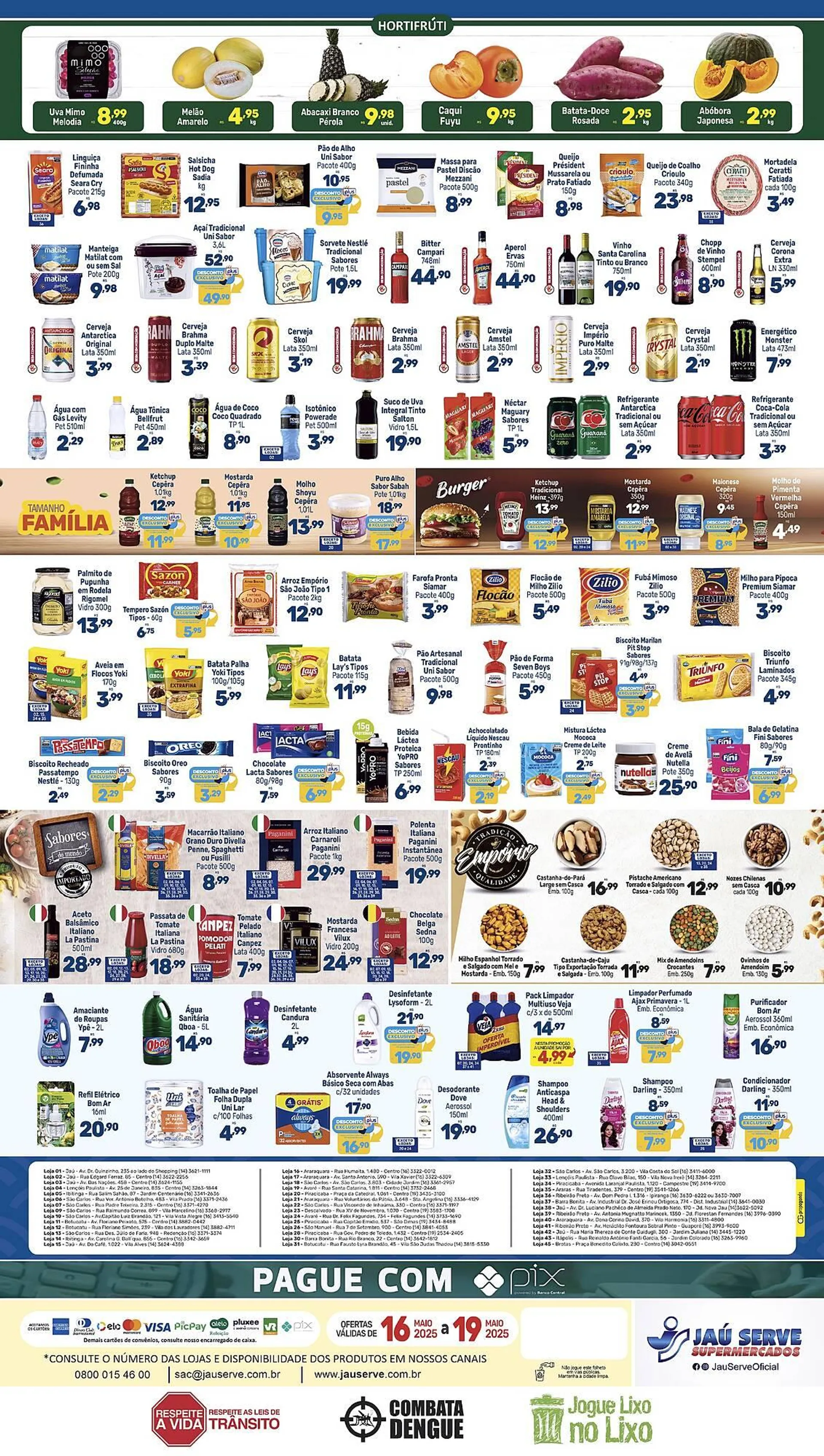 Encarte de Catálogo Supermercados Jau Serve 16 de maio até 19 de maio 2025 - Pagina 2