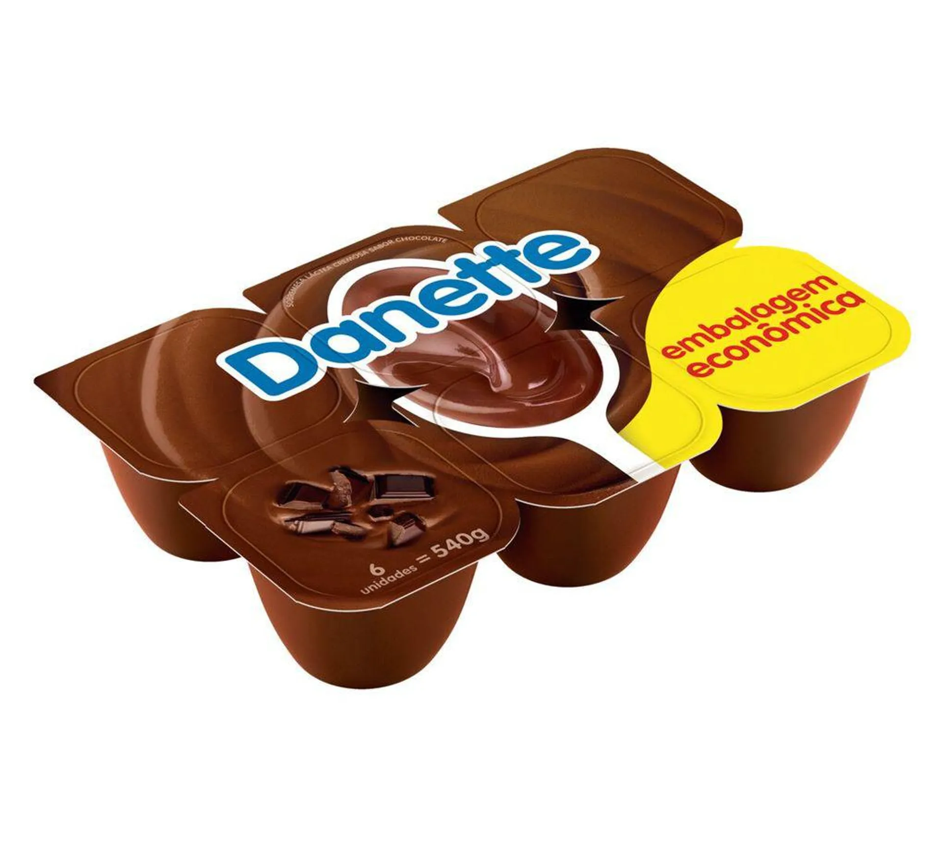 Sobremesa Láctea Chocolate ao Leite Danette Embalagem Econômica 540 g