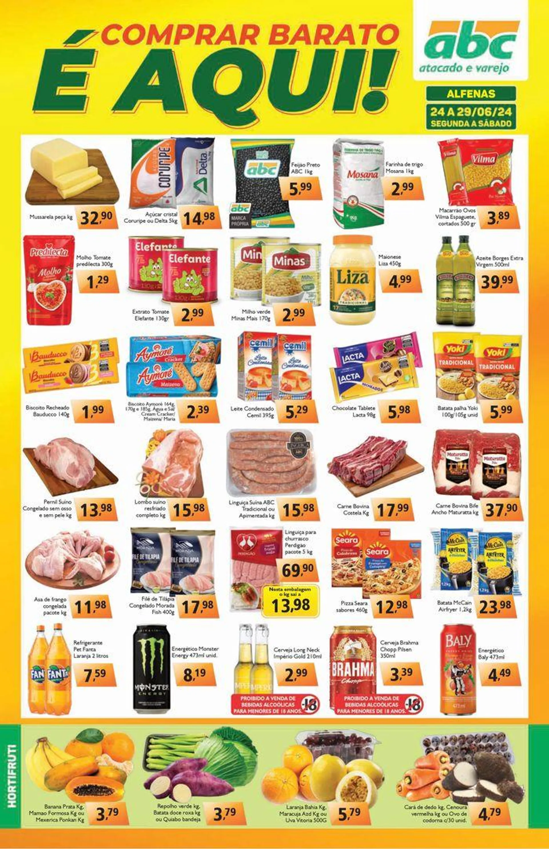 Encarte de Folheto semanal Atacado - Alfenas 24 de junho até 29 de junho 2024 - Pagina 1