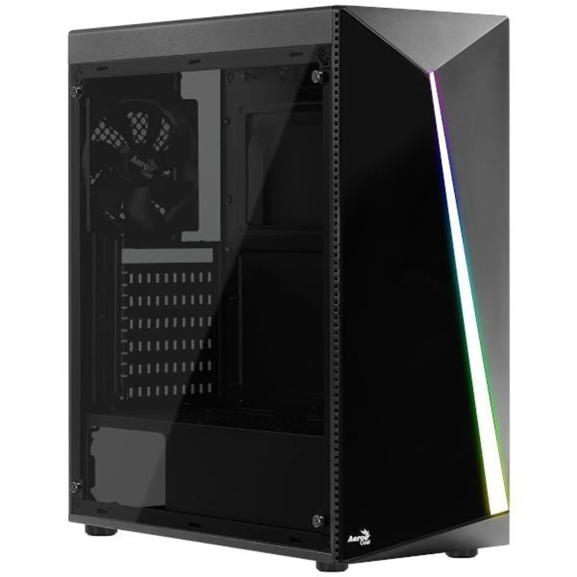 Gabinete Gamer Aerocool Shard Black RGB, Lateral Acrílico, Médio Torre