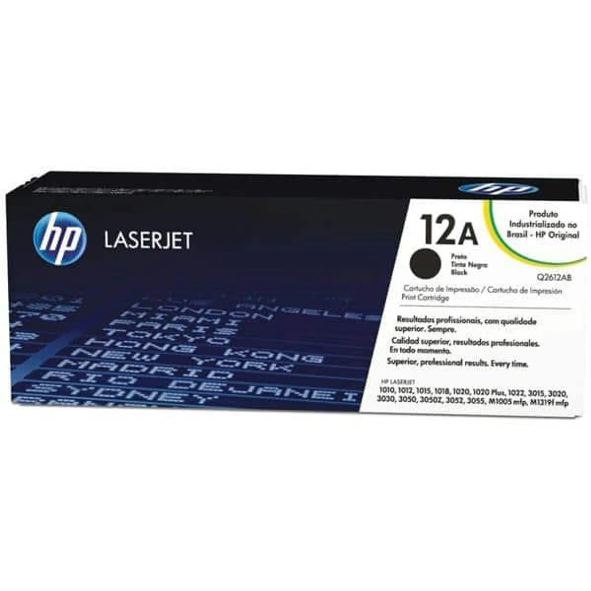 Toner HP 12A Preto Laserjet Original (Q2612AB) Para HP Laserjet 1018, M1319f CX 1 UN