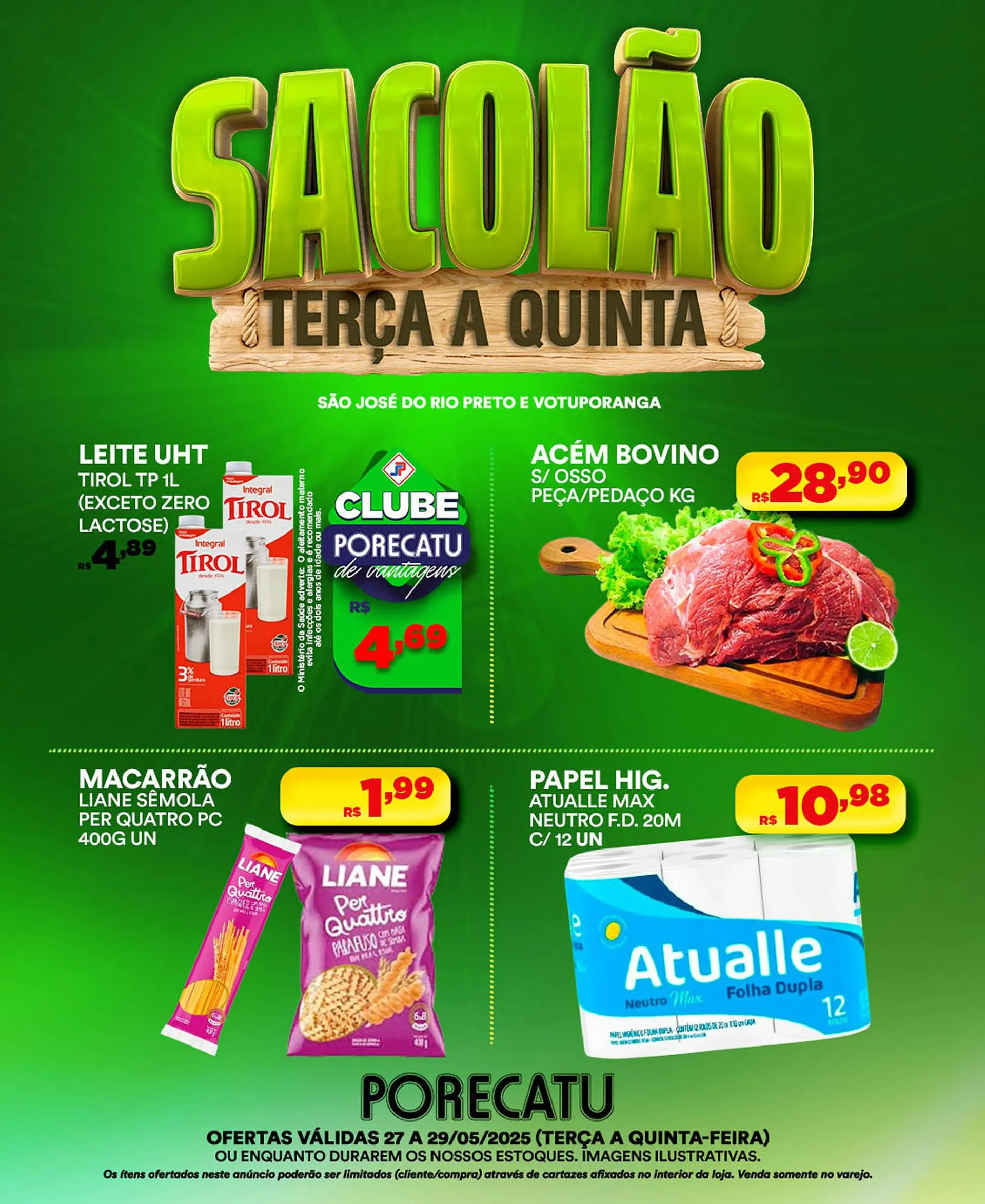 Encarte de Catálogo Supermercado Porecatu 27 de maio até 29 de maio 2025 - Pagina 2