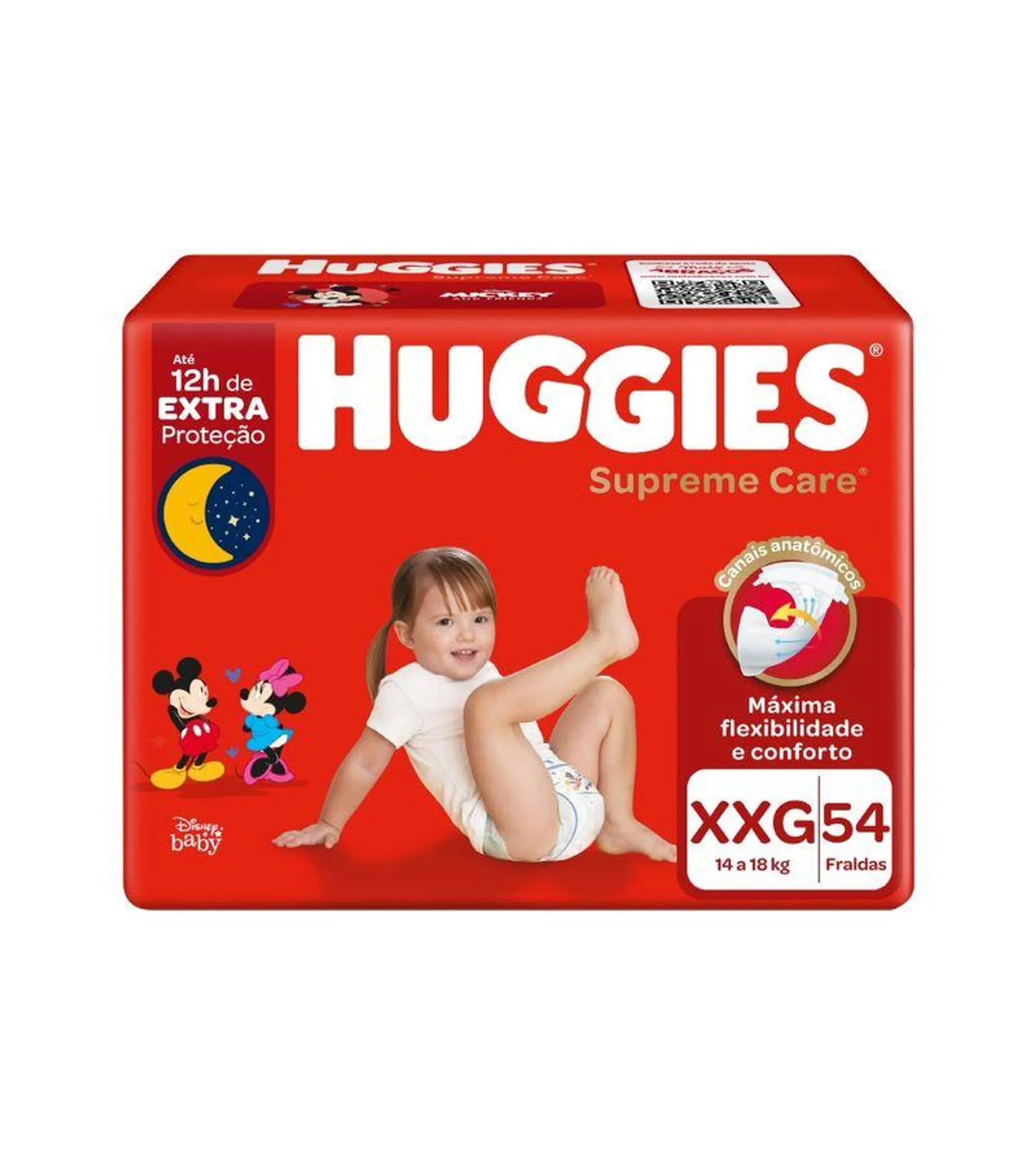 Fralda Huggies Supreme Care Com 54 Tamanho Xxg Hiper