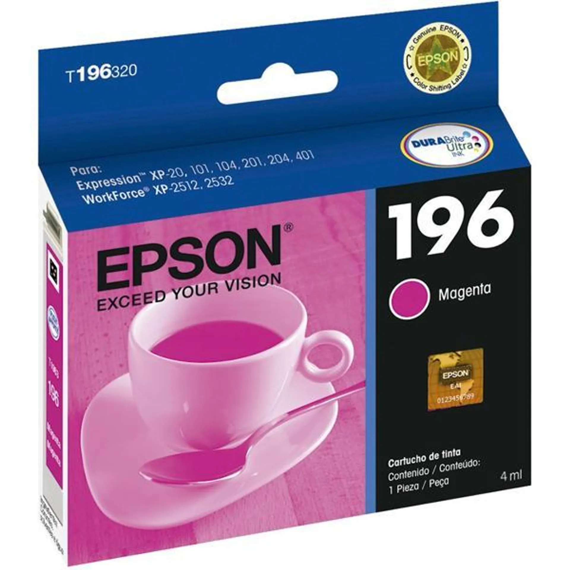 Cartucho p/stylus magenta T196320BR Epson CX 1 UN